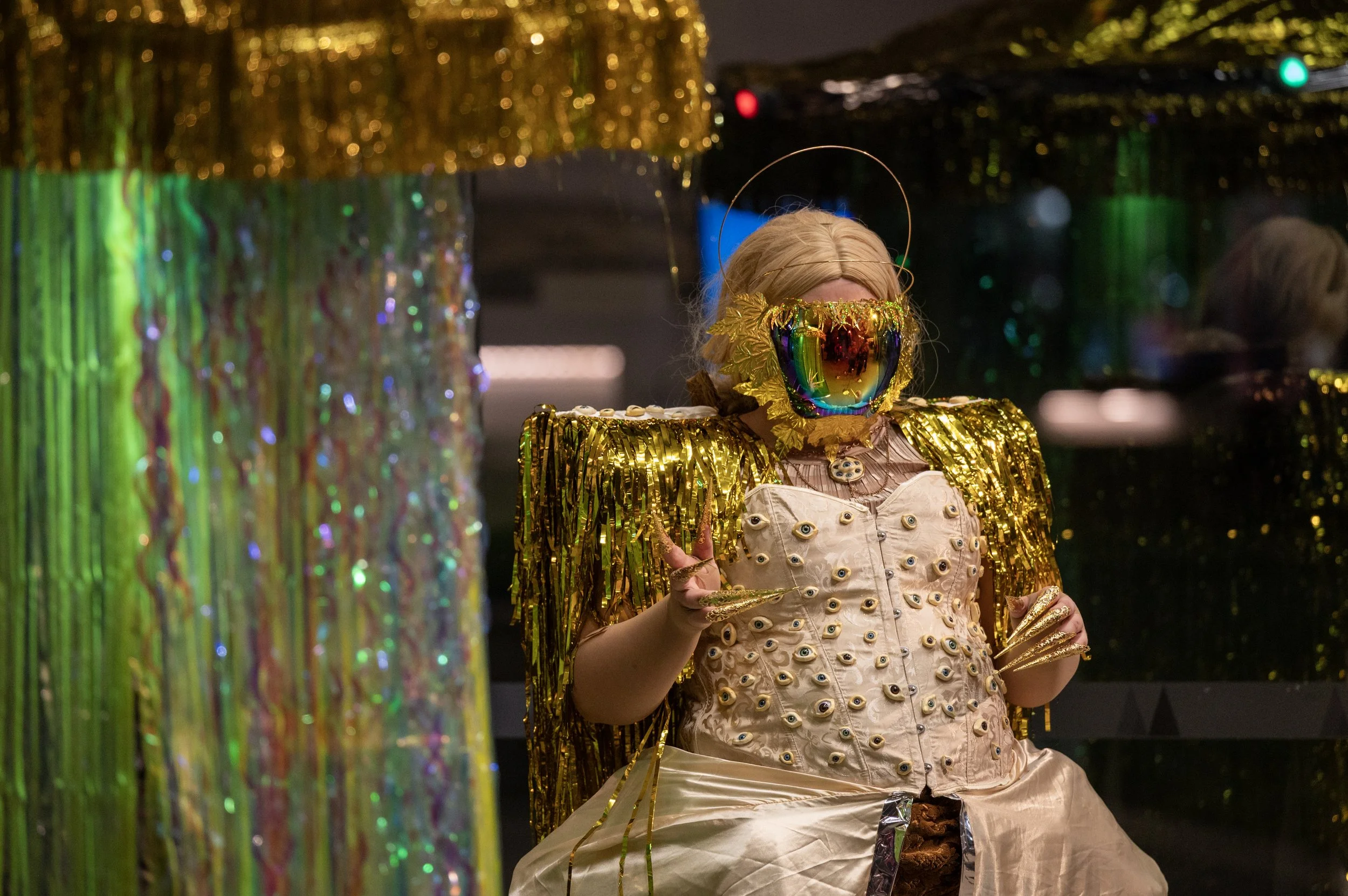 'The Seer' sent from the beyond to witness those abducted to exchange something within for a grounded return to earth. 
Photo: Brydie Piaf