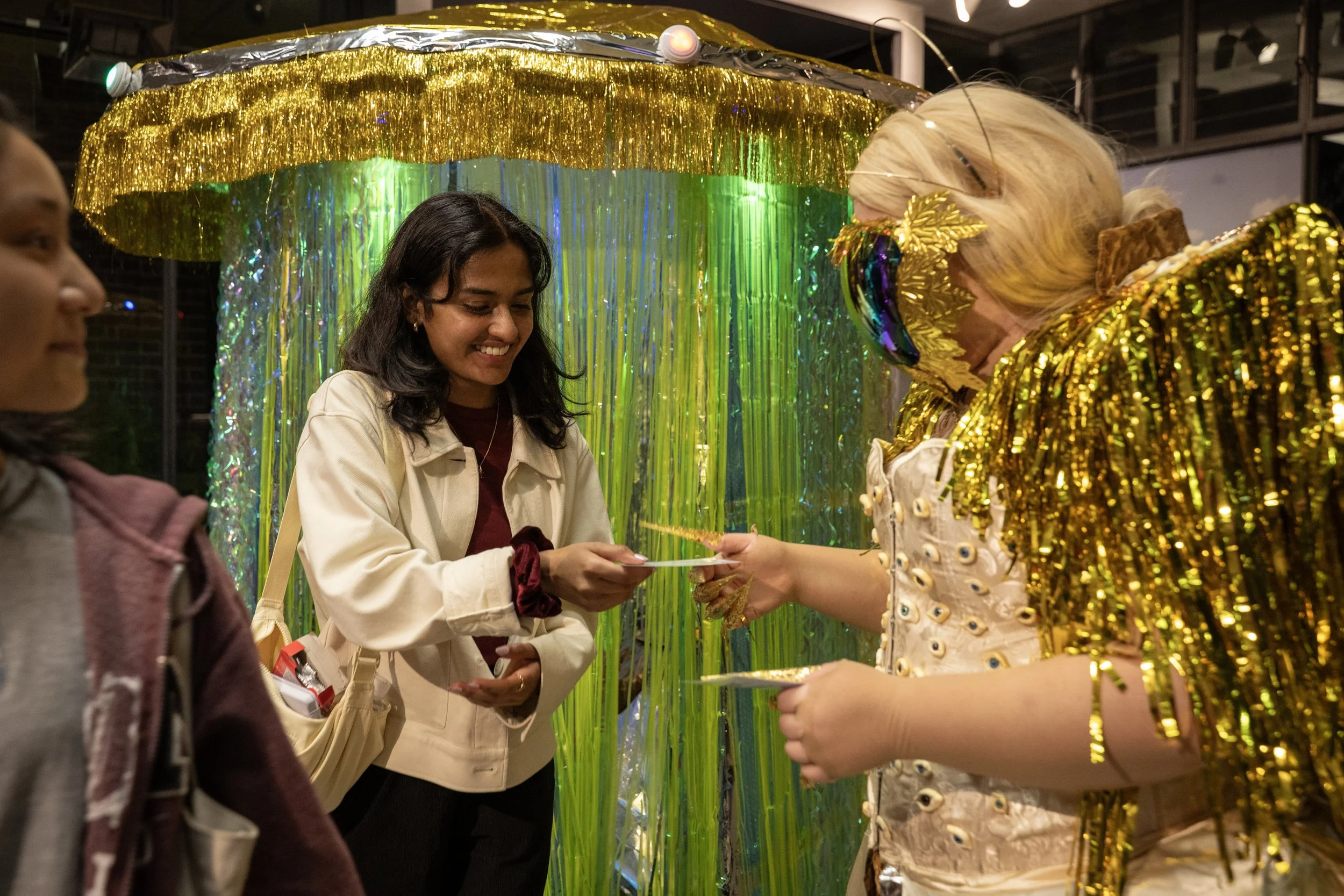 'The Seer' sent from the beyond to witness those abducted to exchange something within for a grounded return to earth. 
Photo: Brydie Piaf