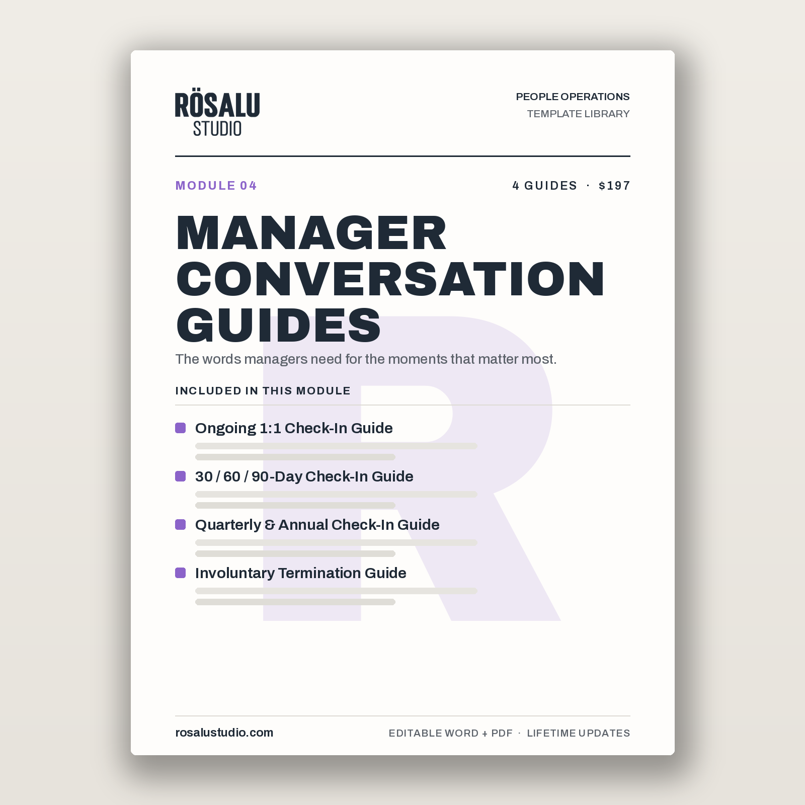 People Manager Conversation Guides