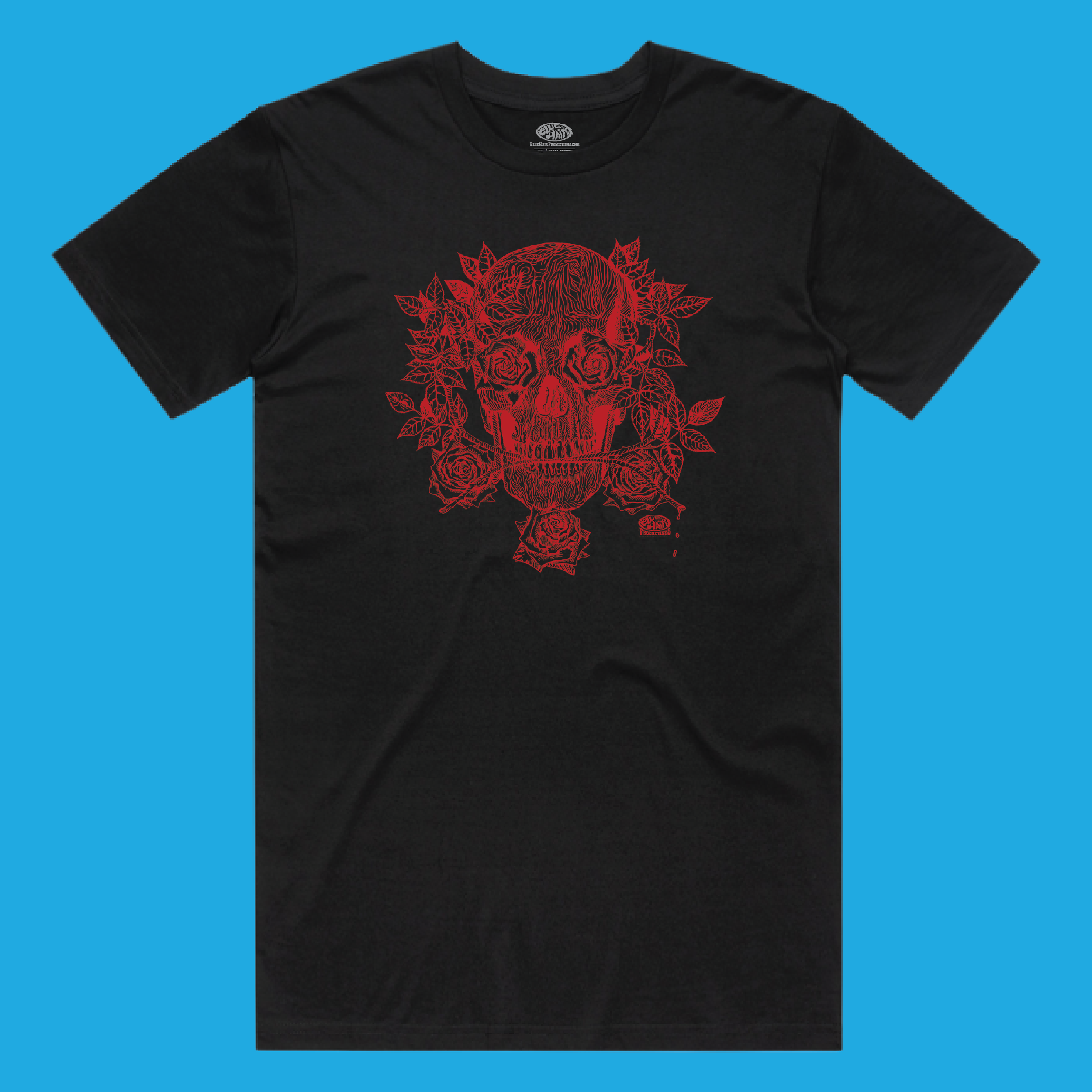 Psychedelic Skull & Roses T-Shirt
