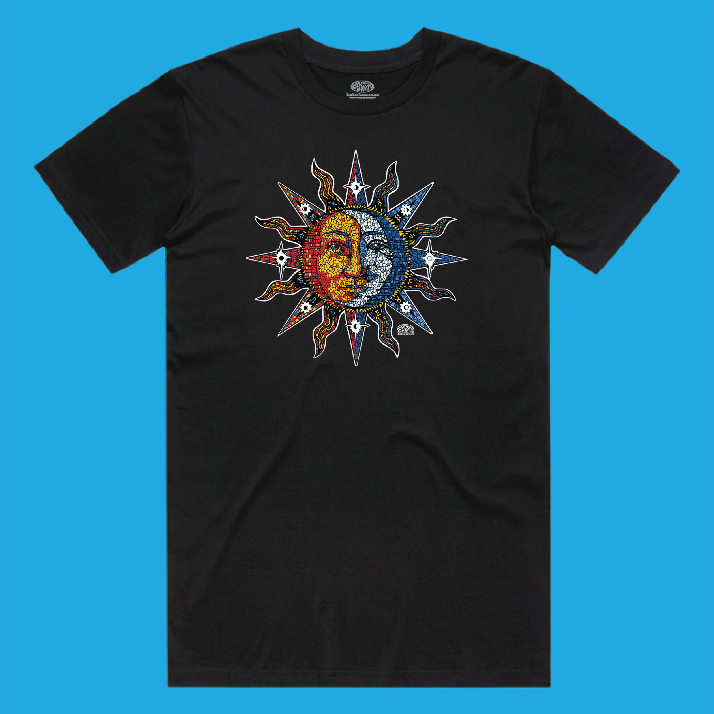 Celestial Mosaic Sun & Moon T-Shirt
