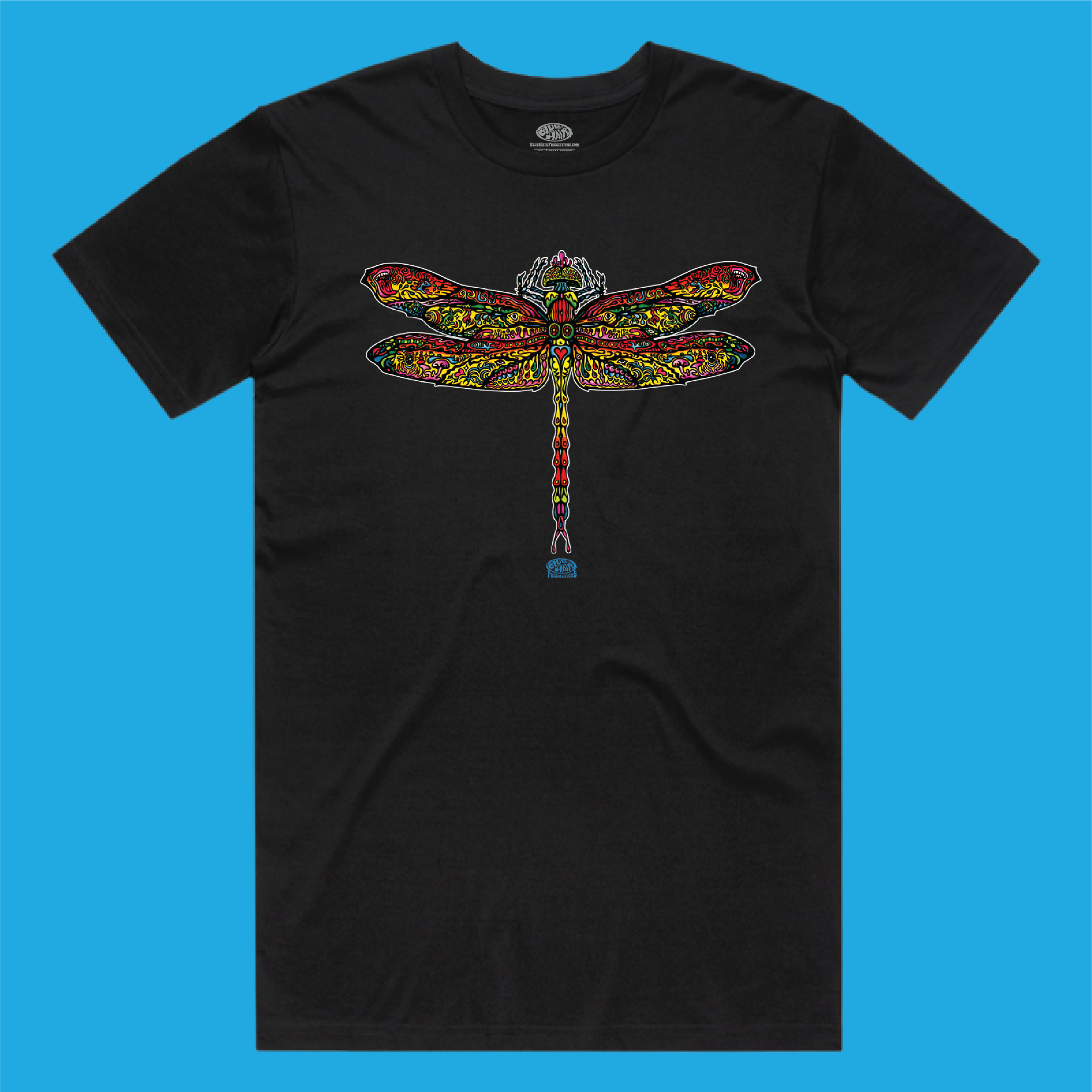 Psychedelic  Mushroom Dragonfly T-Shirt