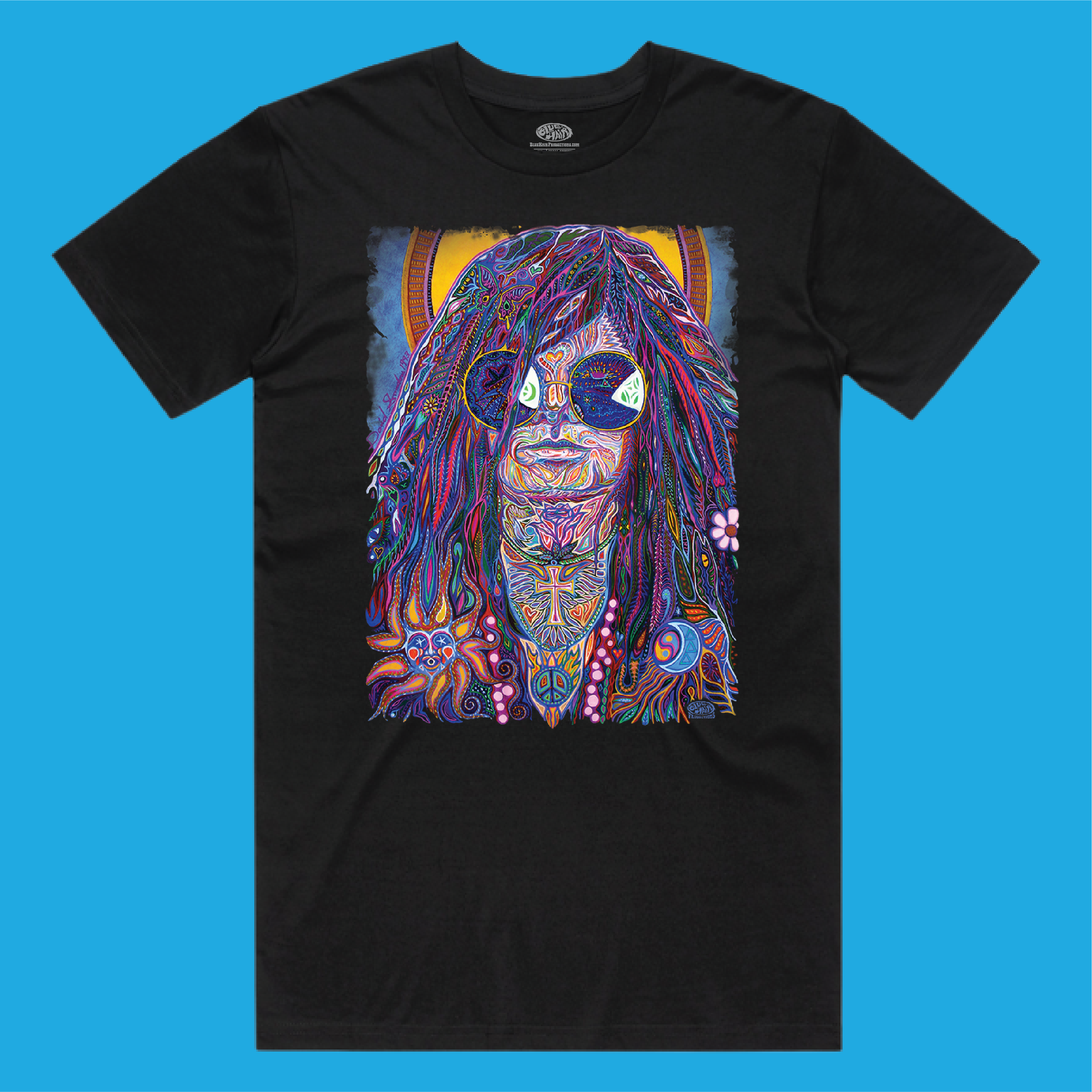 Blues Rock Sun Goddess T-Shirt