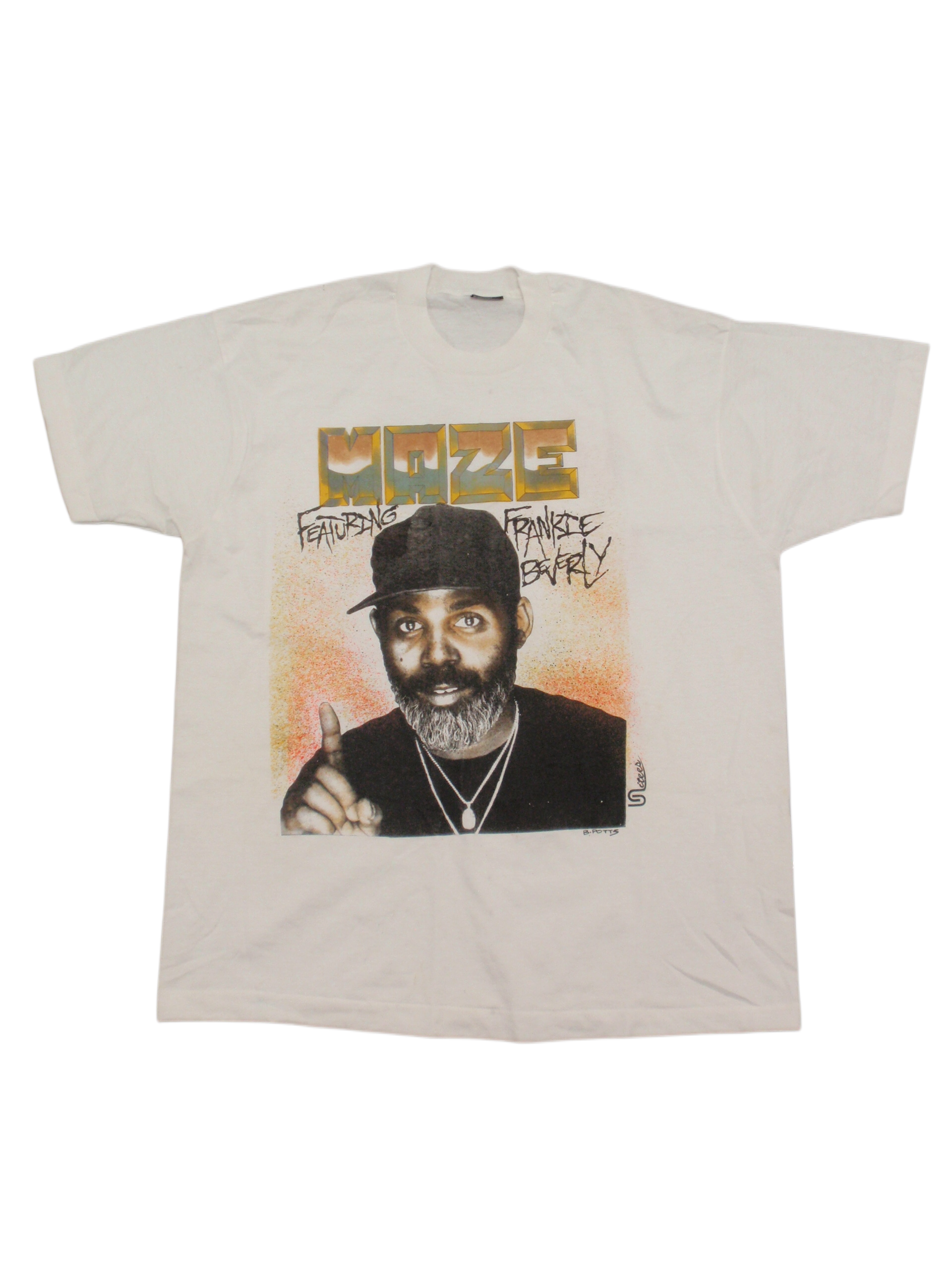 Maze Vintage 1990s RNB Hip-Hop Rap Style T-Shirt Frankie Beverly Toni Braxton
