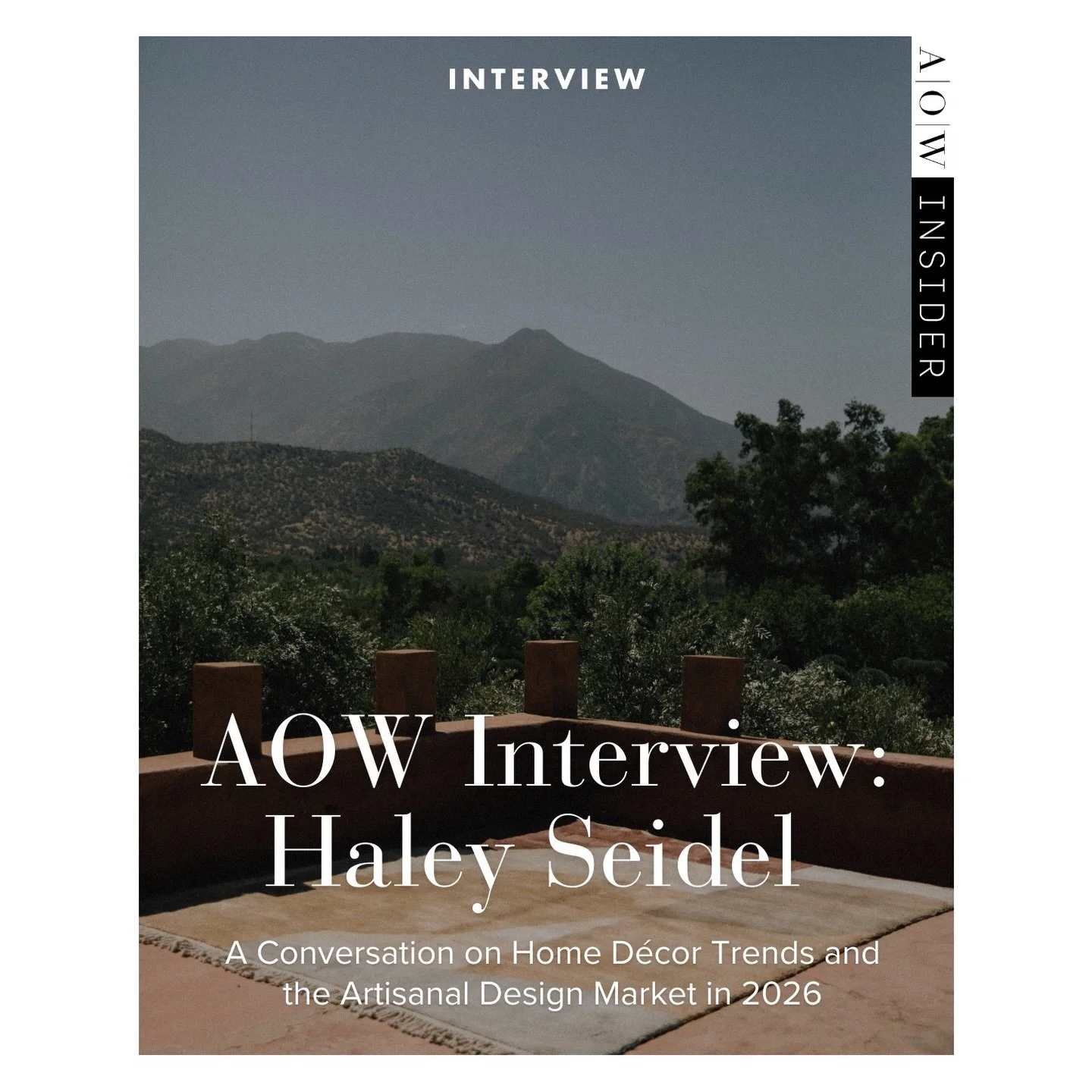Thank for you the inspiring conversation @haleysei ❤️For those of you who have been following along over the years, you may know that it&rsquo;s become something of a tradition to check in annually with product consultant and designer Haley Seidel. W