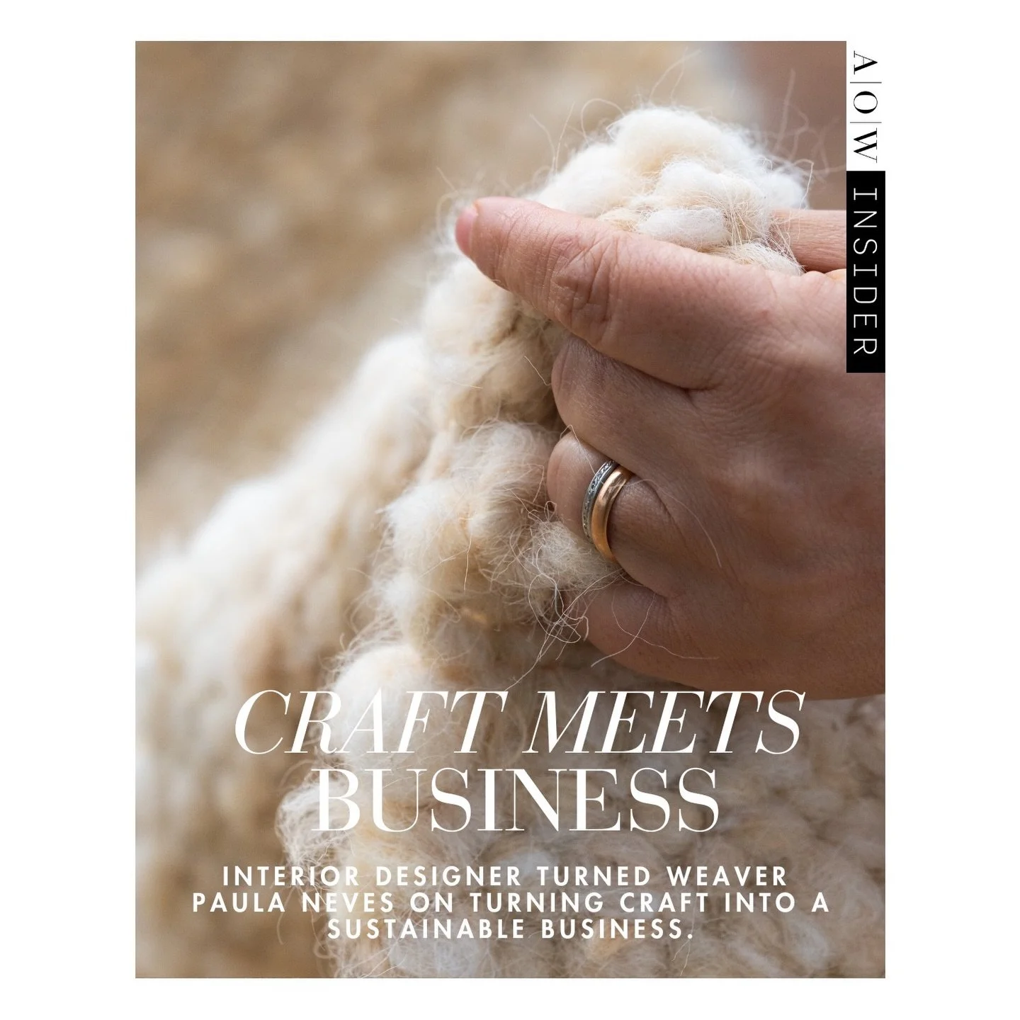 This month, over on AOW Insider, I&rsquo;m sharing a little interview with @paulaneves_estudiotextil &mdash; someone I&rsquo;ve been visiting consistently over the months and years while working on a personal photography project here in Portugal. Pau