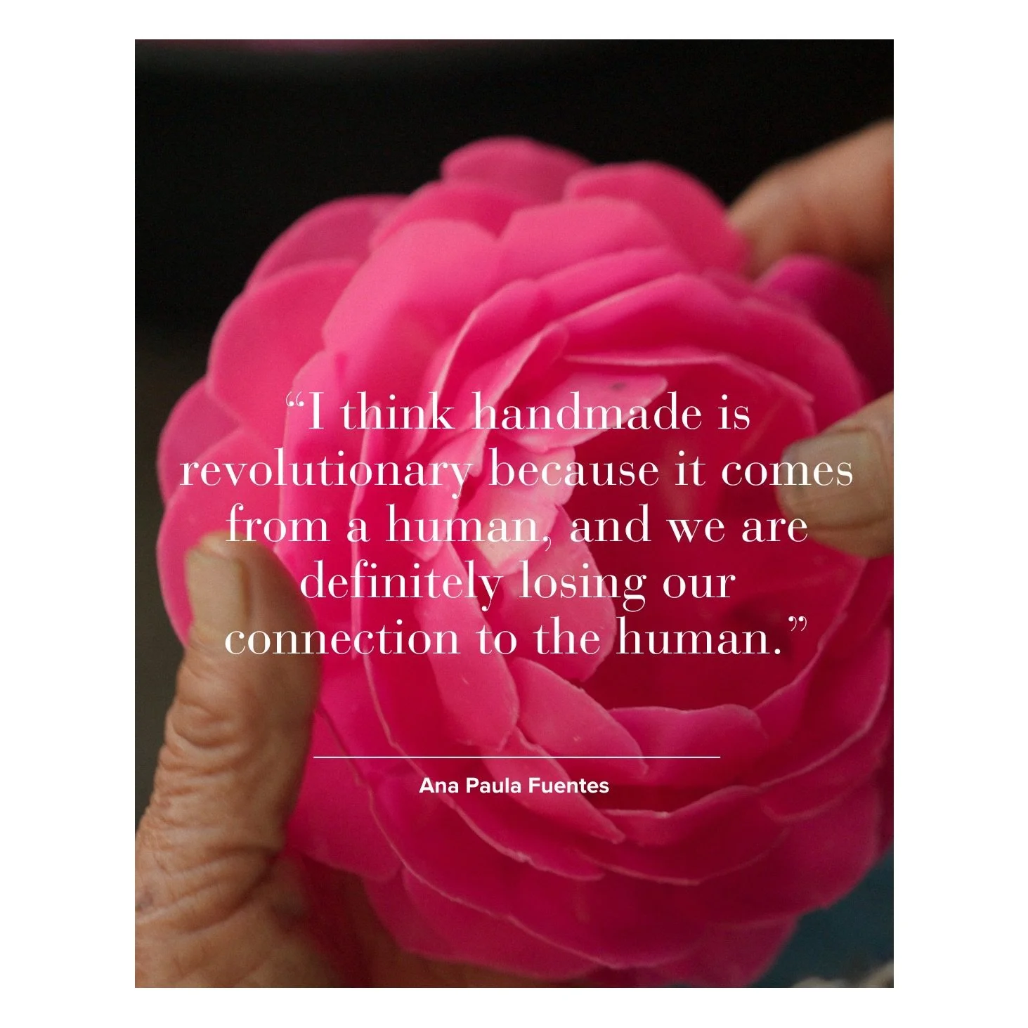 There are so many powerful messages throughout Kirsten (@artist.and.nomad) and @brandon_dckrsn &rsquo;s NEW documentary about the artisan sector, HANDMADE FUTURE. Keep an eye out because they are currently on tour and preparing for their next screeni