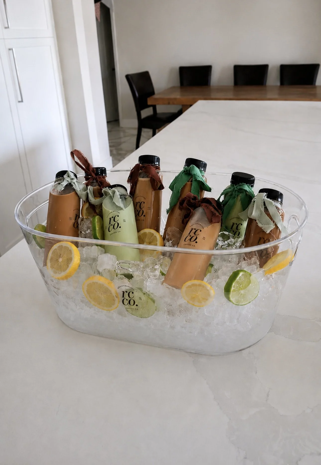 Bottles Lattes at a Wellness Retreat in Scottsdale Arizona