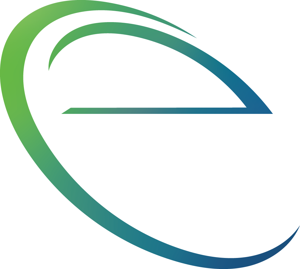 Evolve CPA Logo: Colorful gradient background with shades of green and blue, abstract pattern