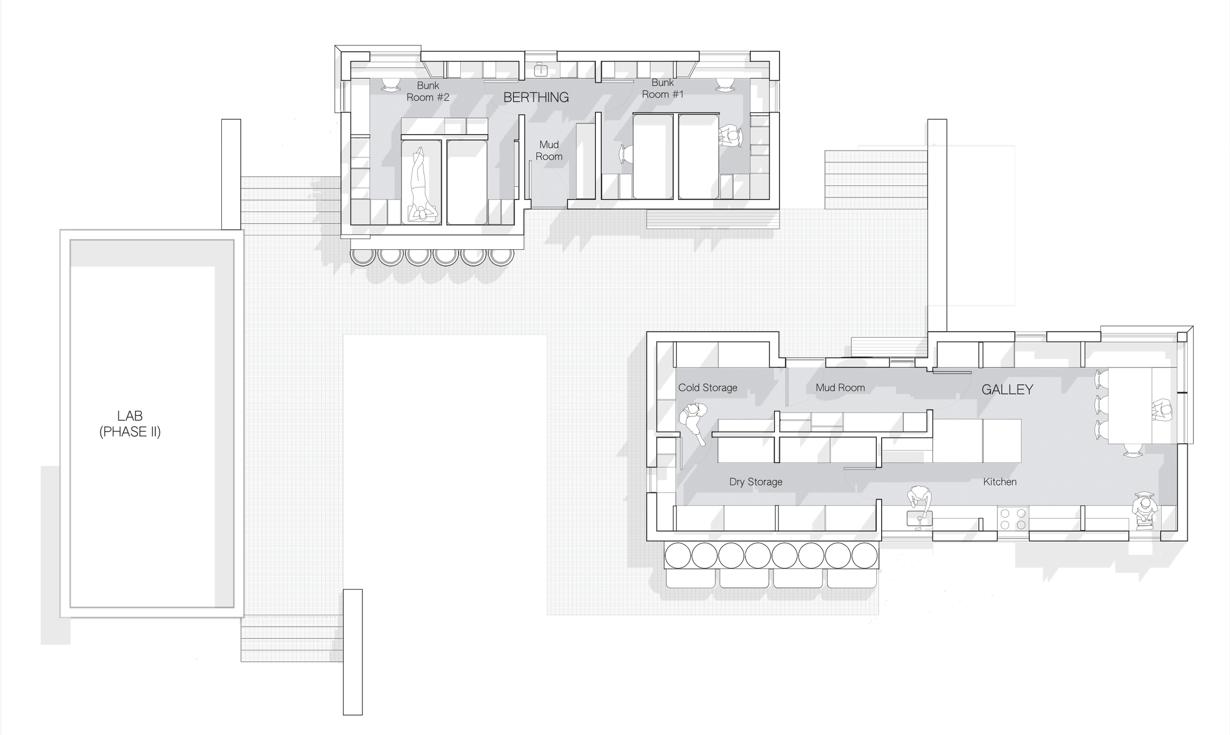Berthing and Galley Floor Plans