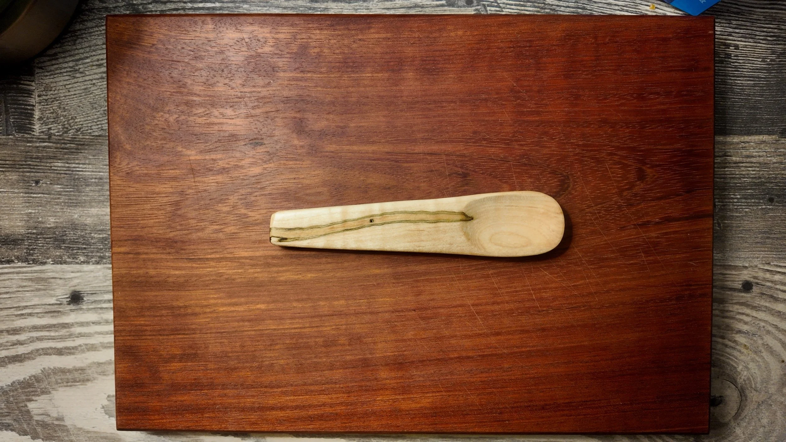 Curly Ambrosia Maple Kayak Style Spoon