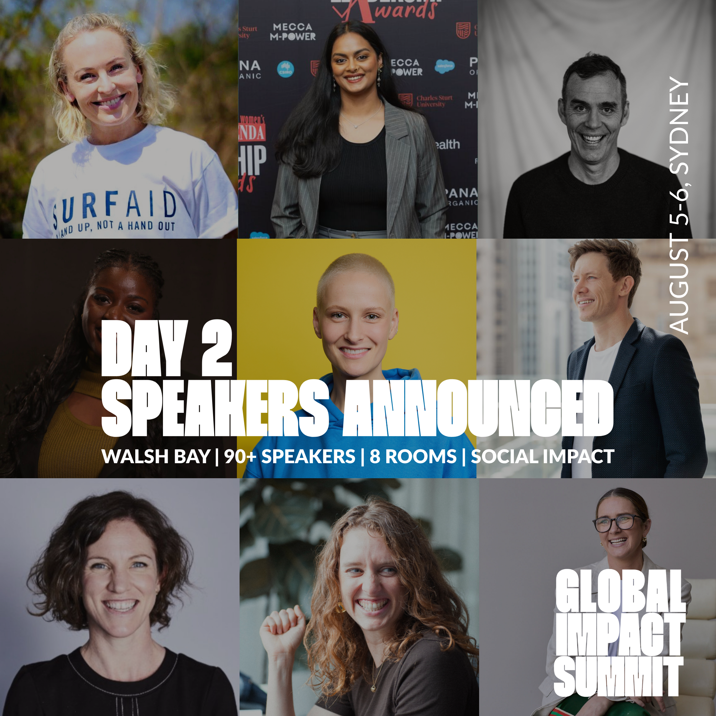 Day 2 Speakers Announced Global Impact Summit