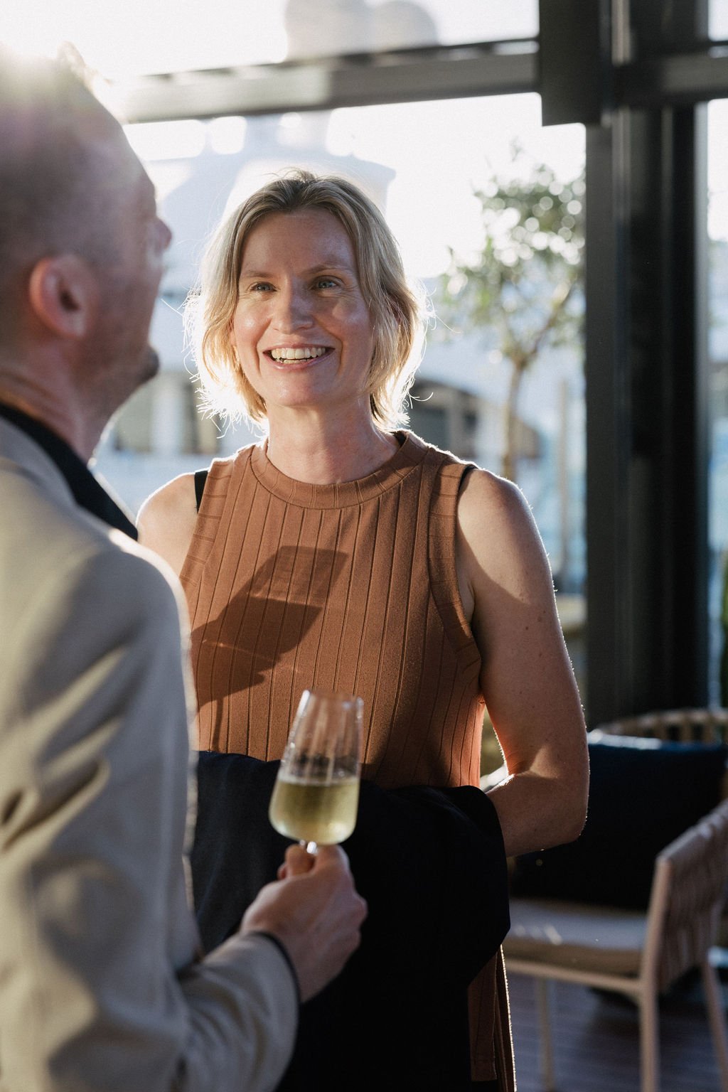 Jess Moore from Social Enterprise Australia at the 2025 Impact Stage VIP dinner presented by Charitabl.