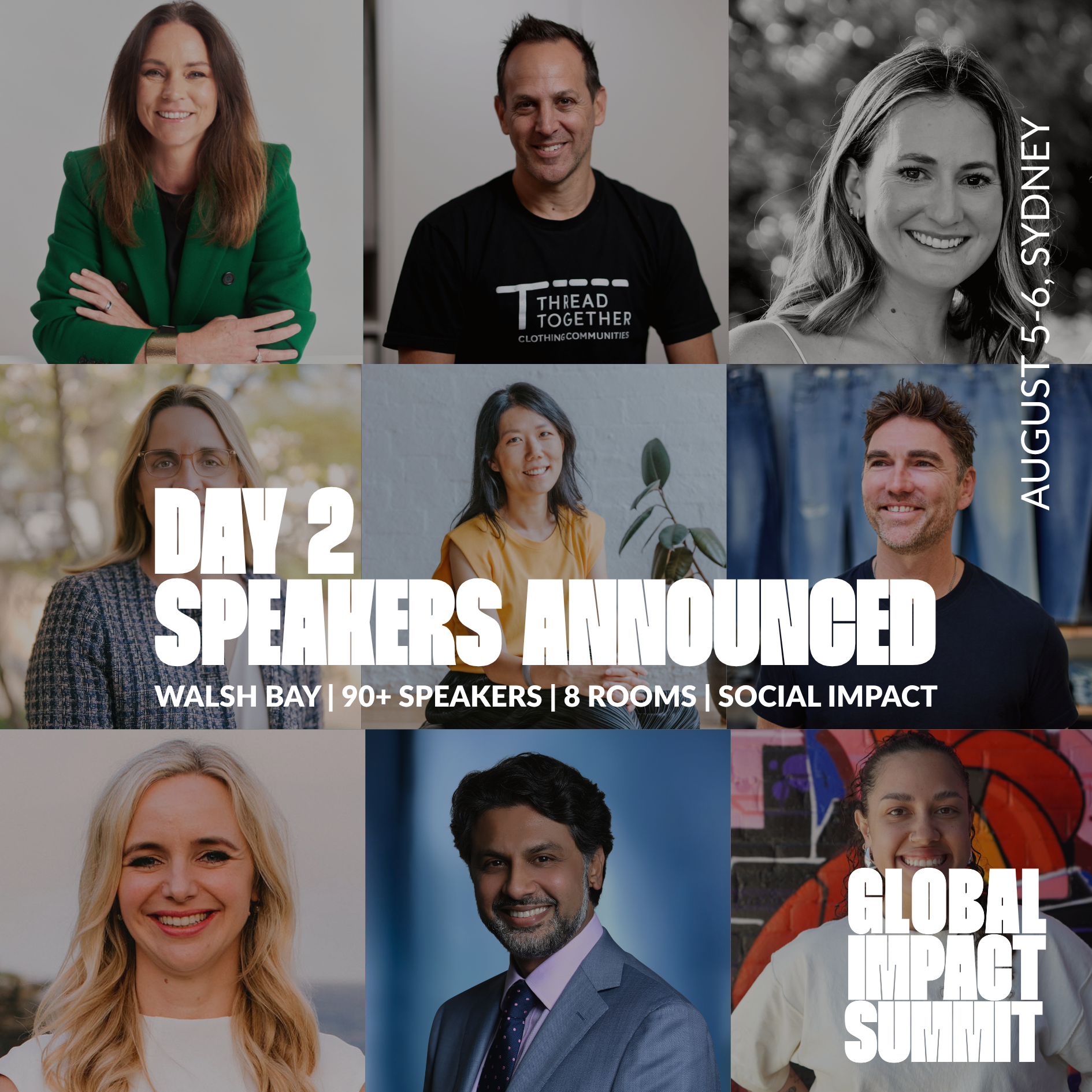 Speakers on Day 2 of the Global Impact Summit