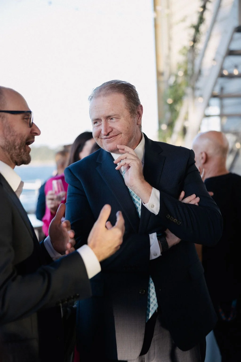 Andrew Pade and Ben Ware at the 2025 Impact Stage VIP dinner presented by Charitabl.