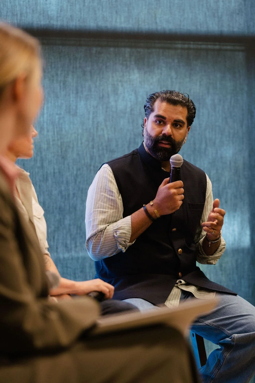 Tarang Chalwa speaking at the 2025 Impact Stage presented by Charitabl.