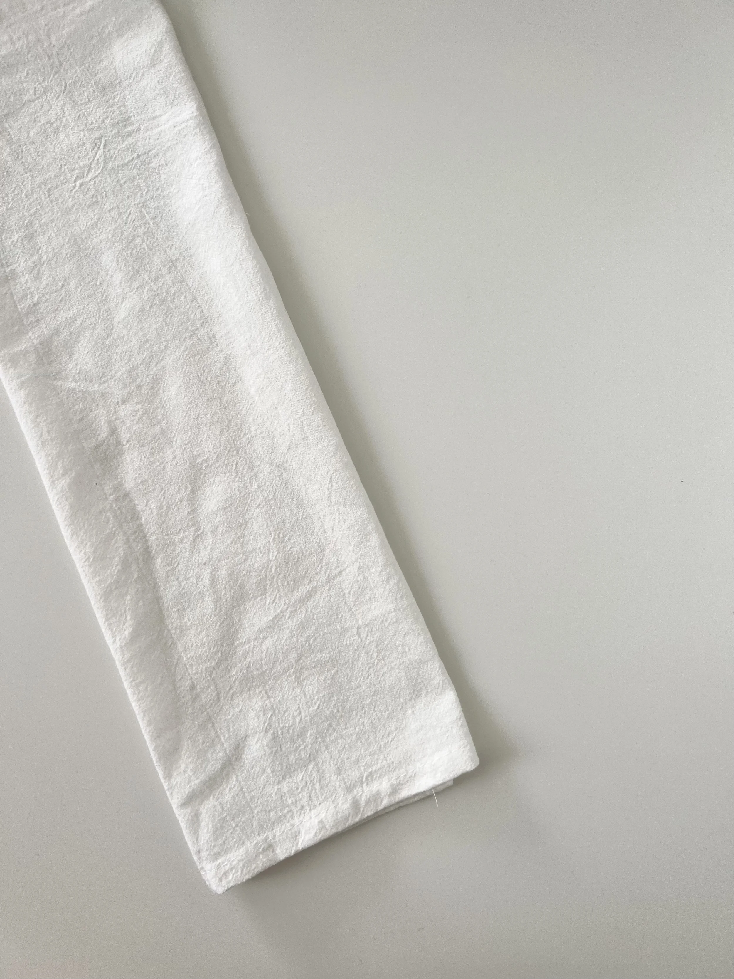 White Cotton Linen Napkin