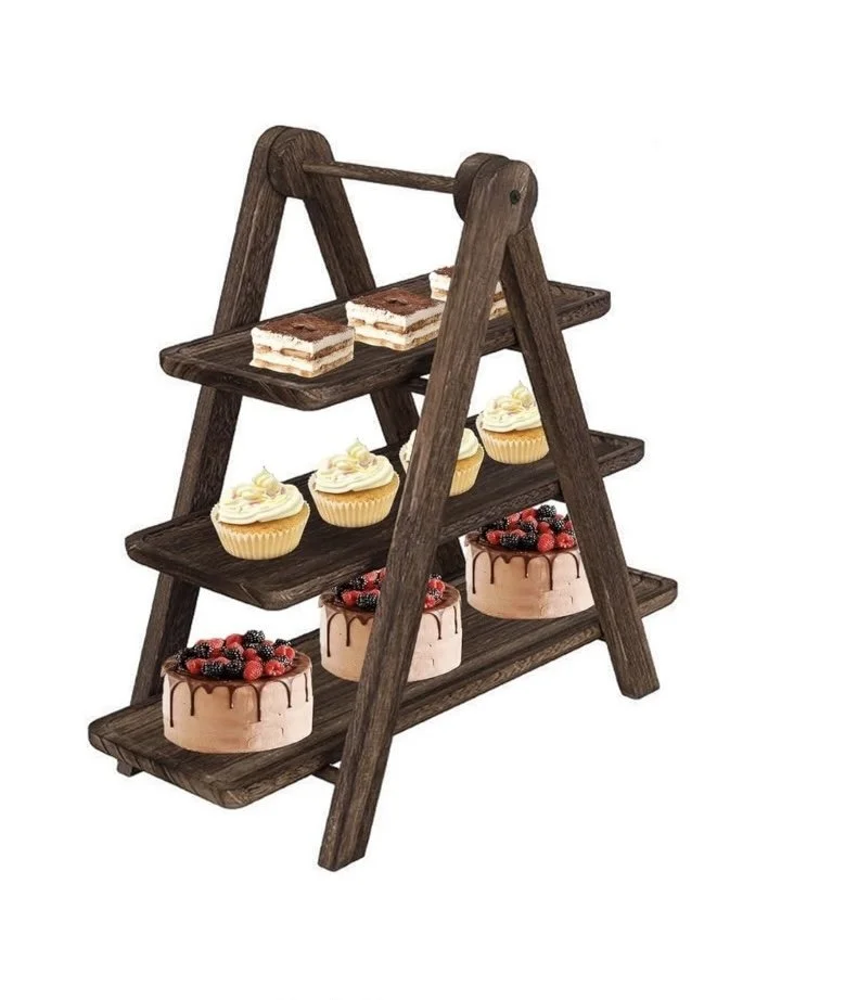 Wood Pyramid Stand