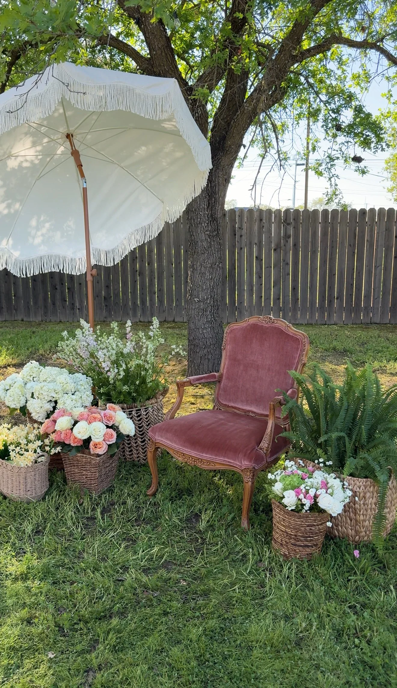 Rose Velvet Chair