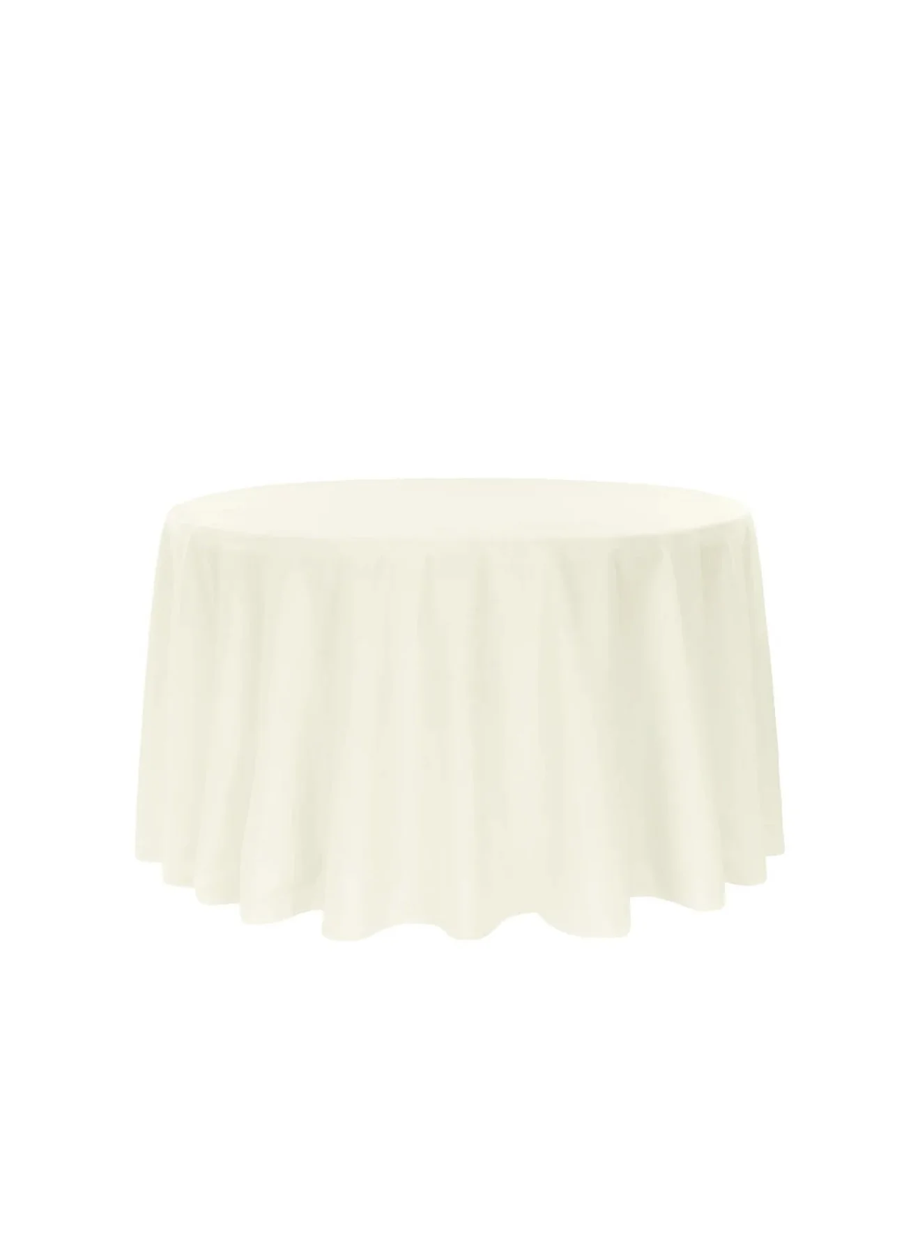 Light Ivory Round Tablecloth