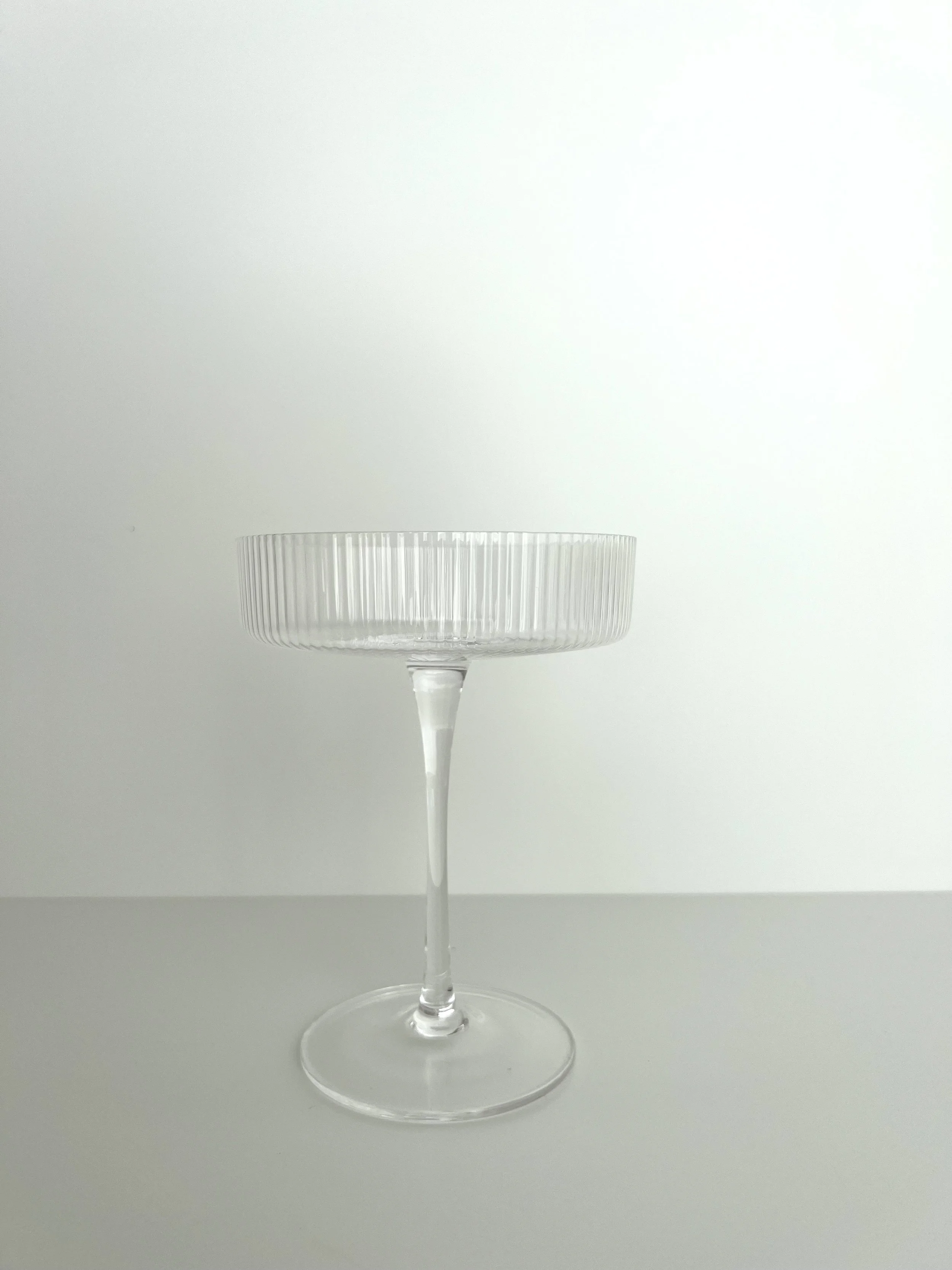 Ribbed Champagne Coupe