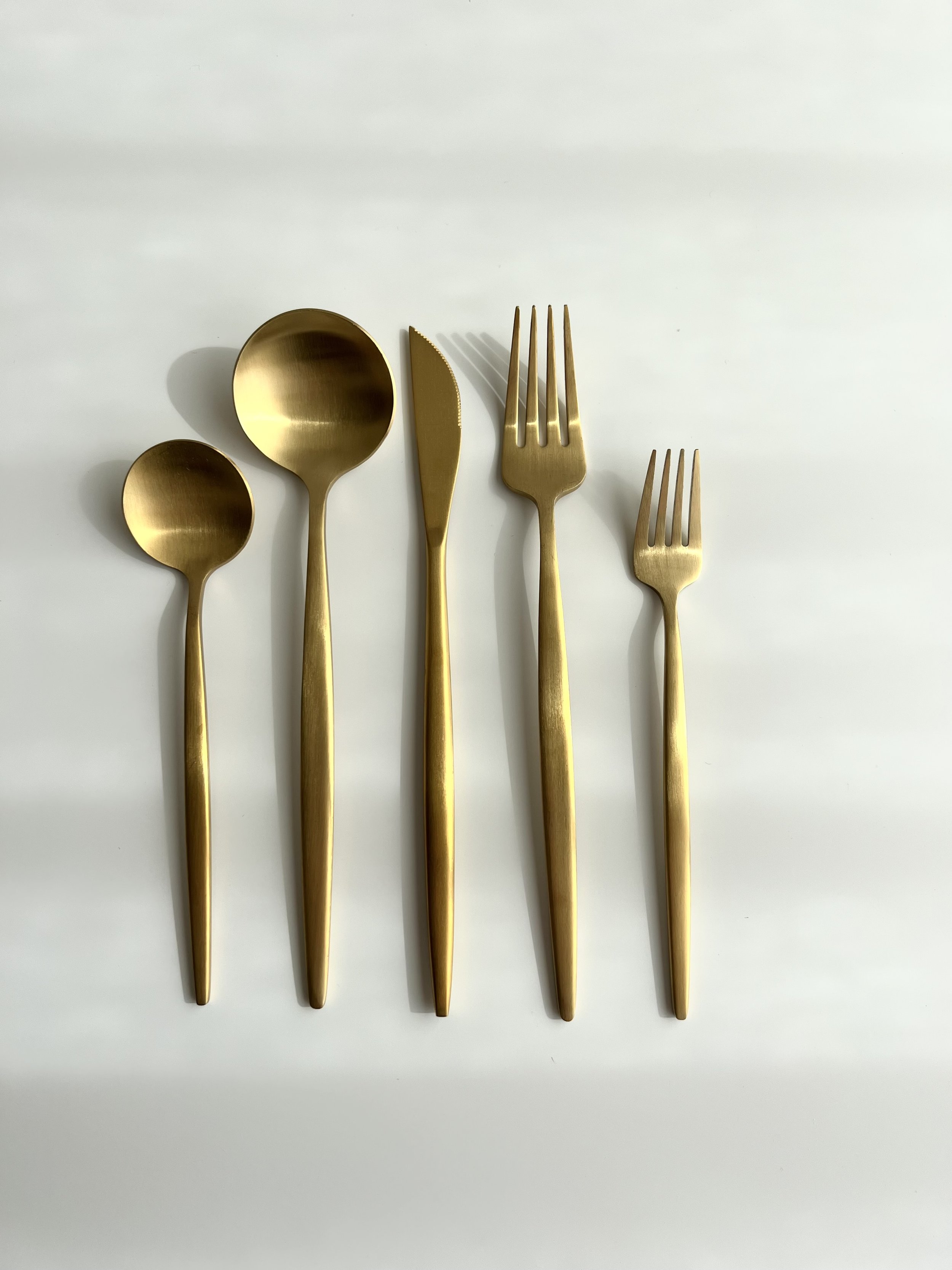 Matte Gold Flatware