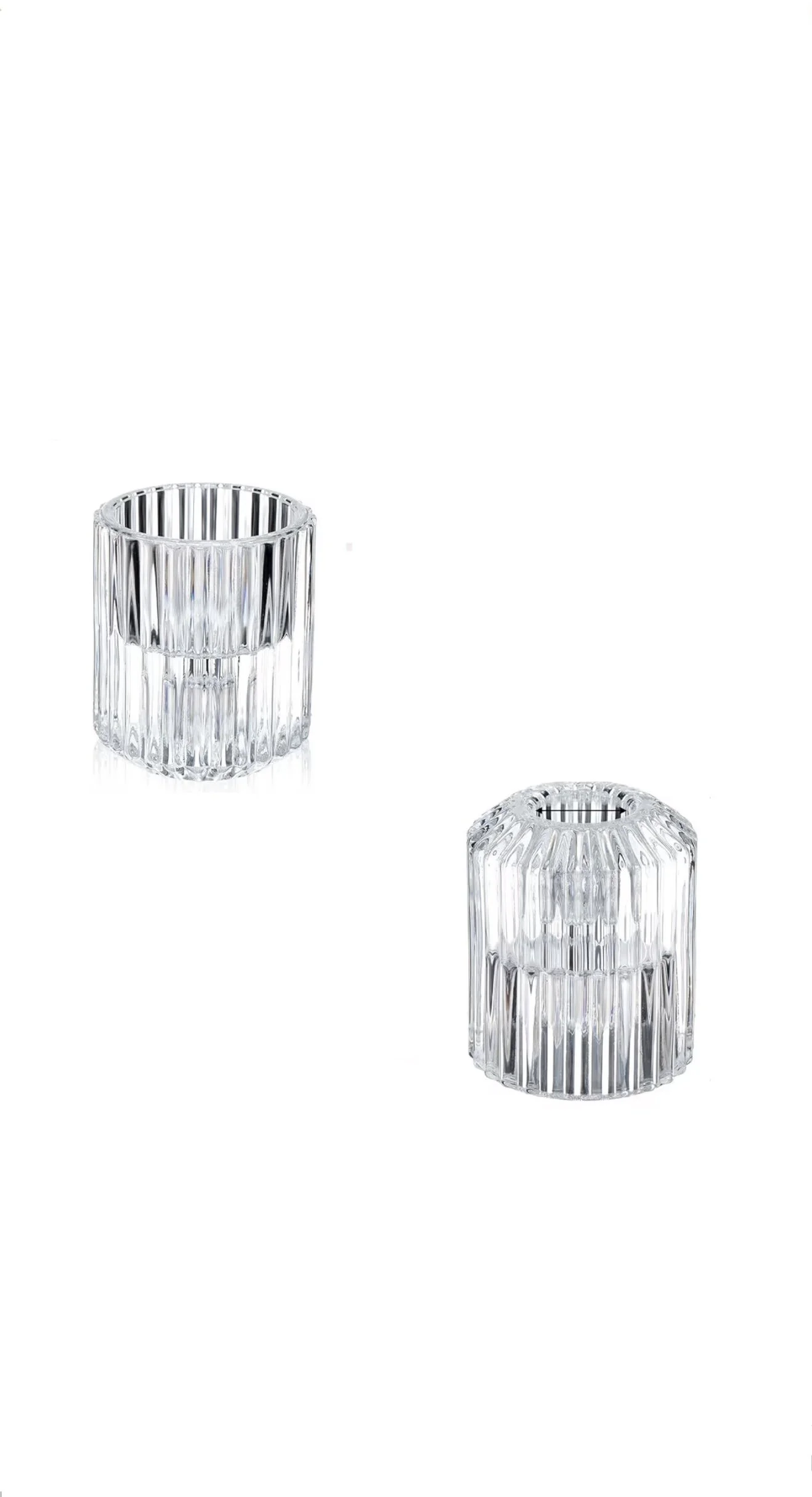 Ribbed Reversible Candleholder