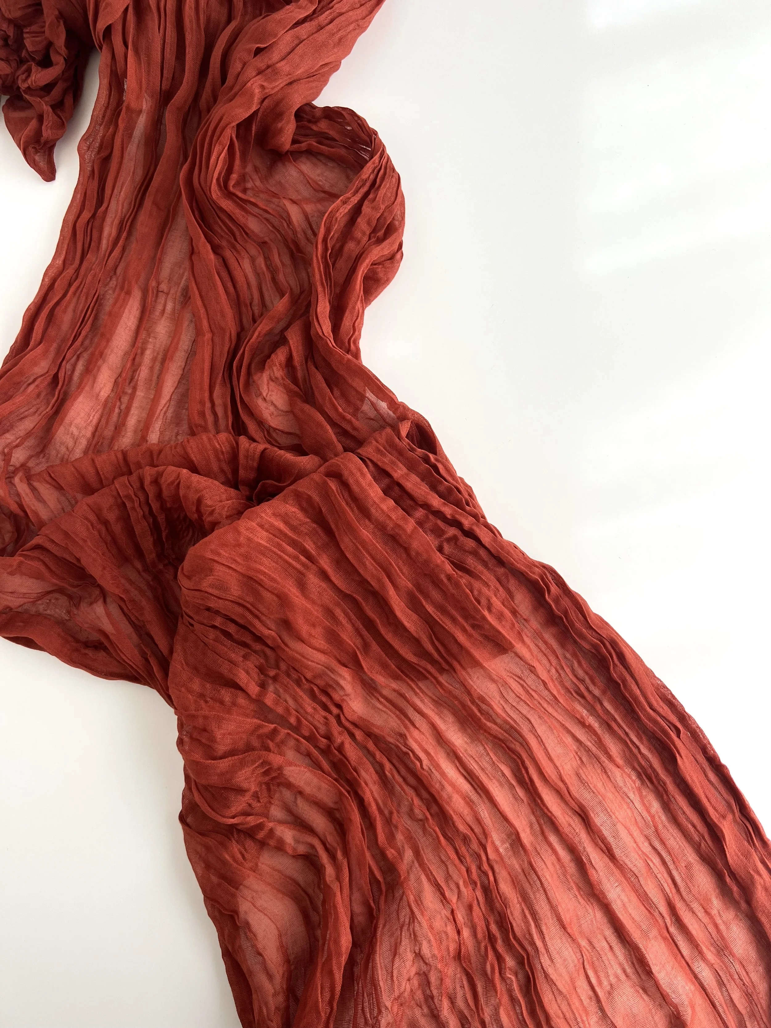 Terracotta Cheesecloth Runner