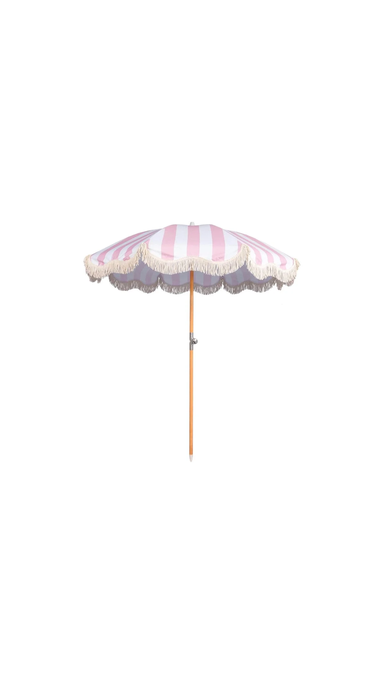 Pink Striped Umbrella