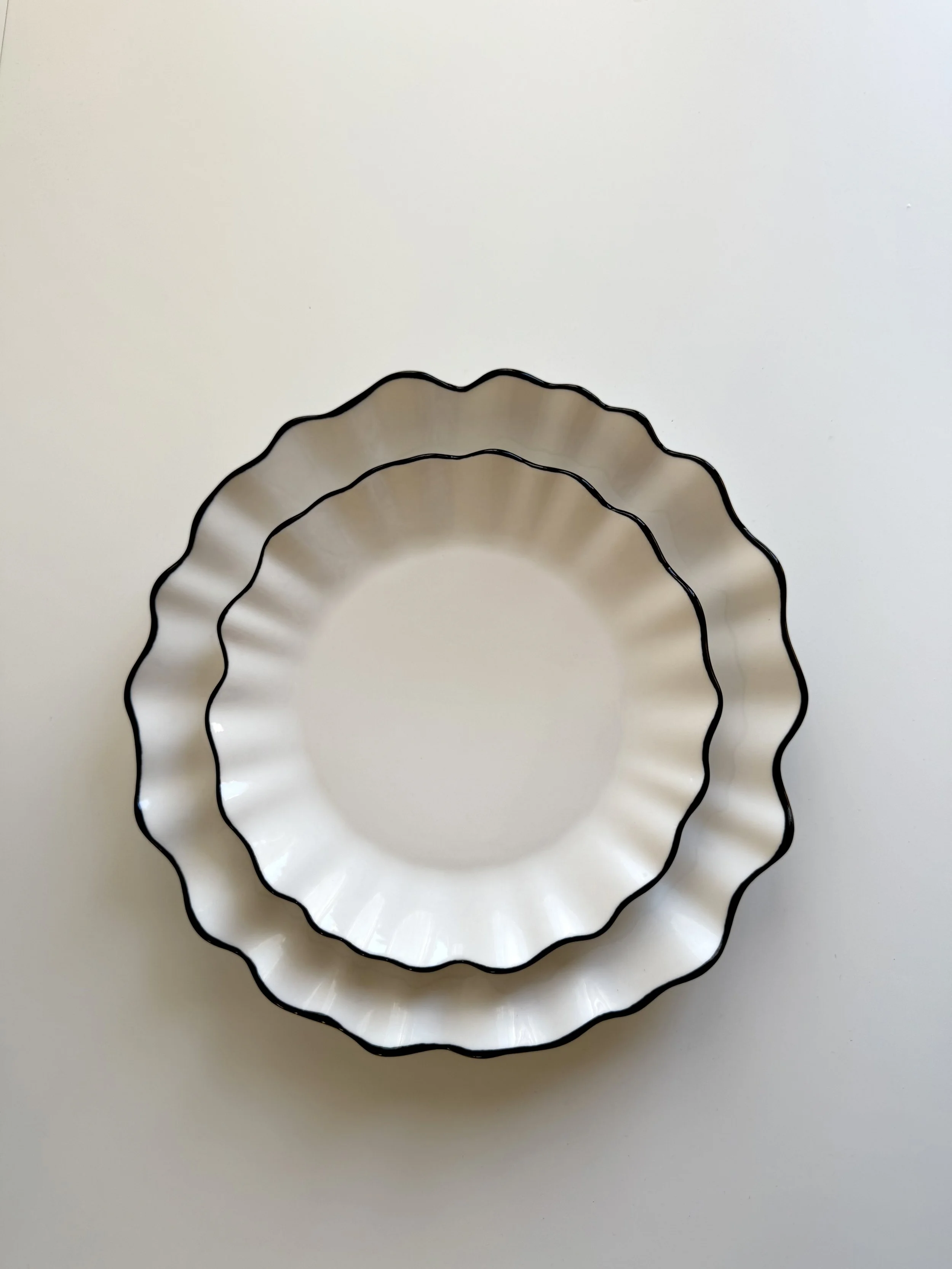 Noir Rim Salad Plate