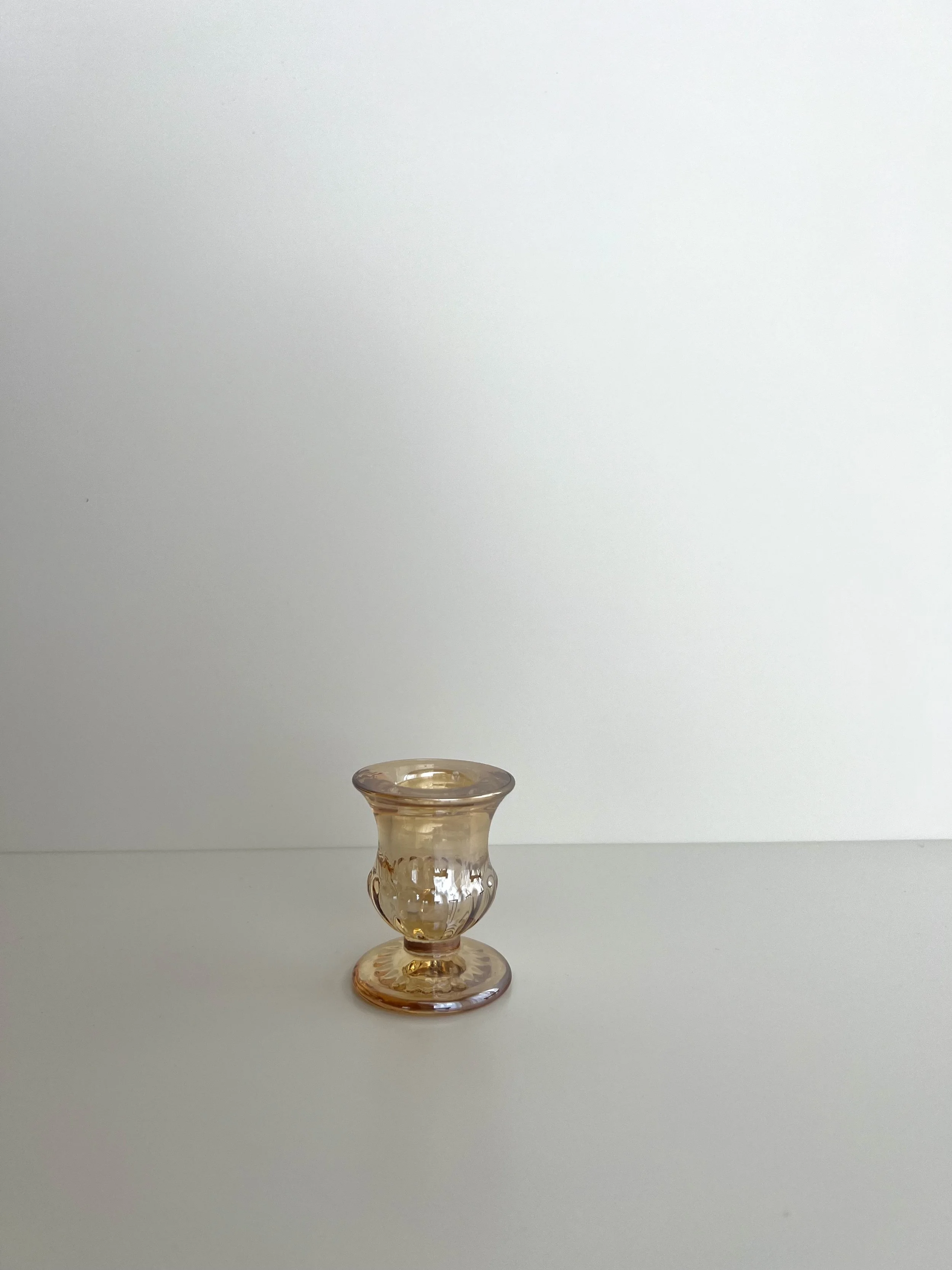 Amber Taper Candleholder