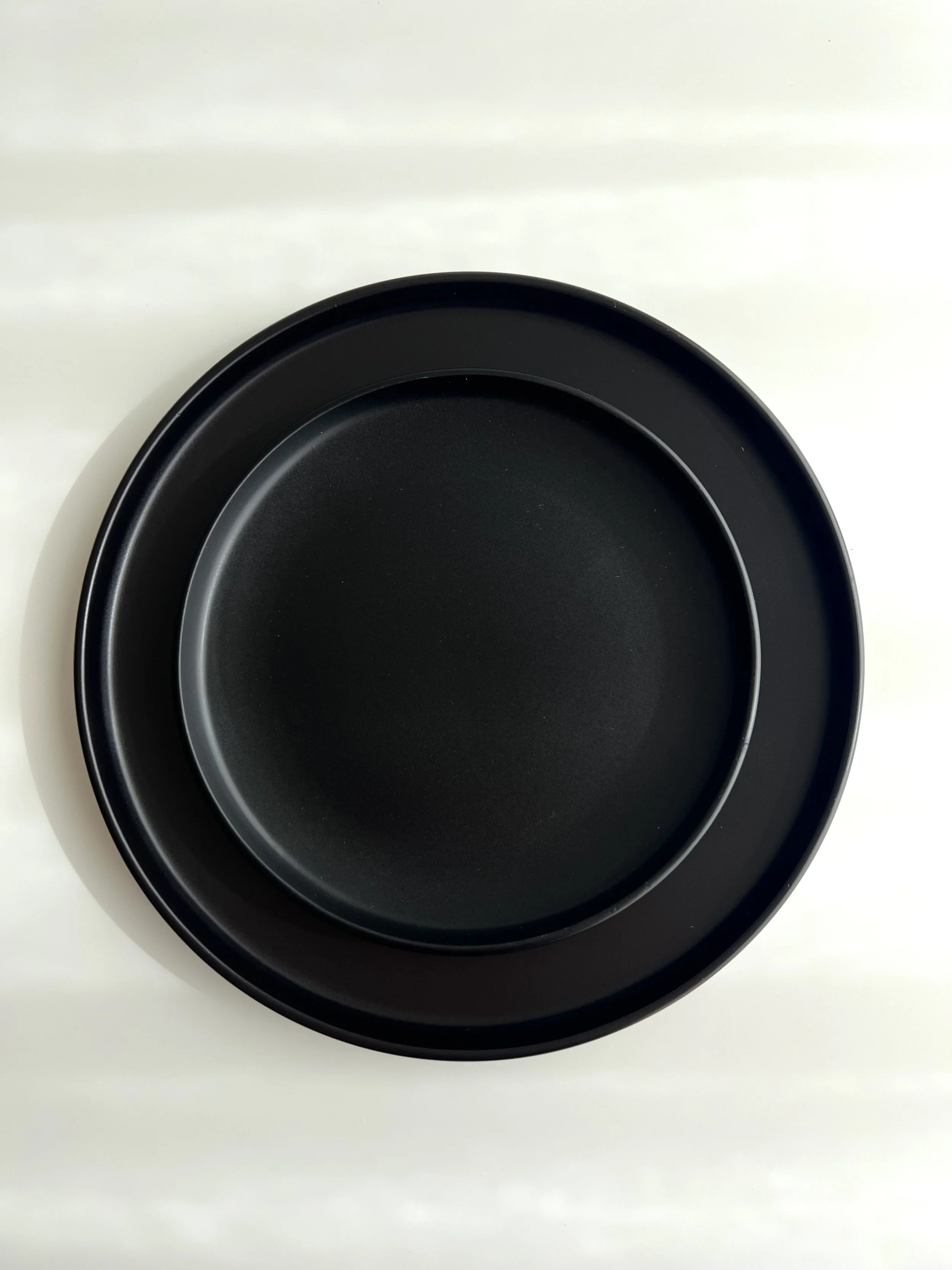 Black Salad Plate