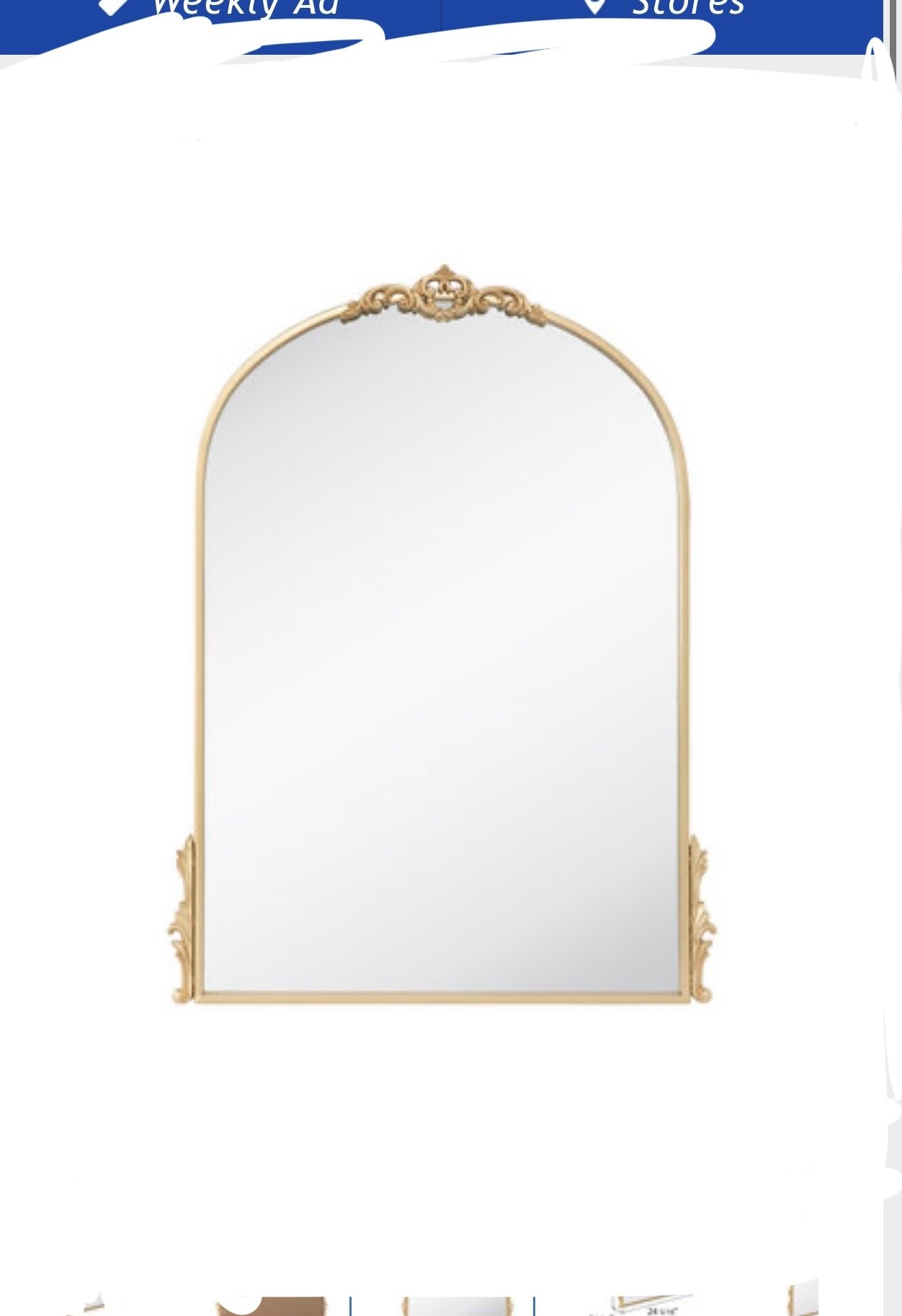 Vintage Gold Mirror