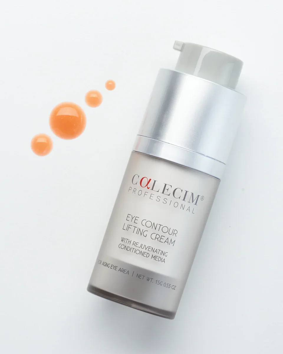Calecim Professional Eye Contour Lifting Cream. Professional skincare product targeting eyes to make it youthful and get rid of wrinkles. Used by Lori Miller at Central Hair District
