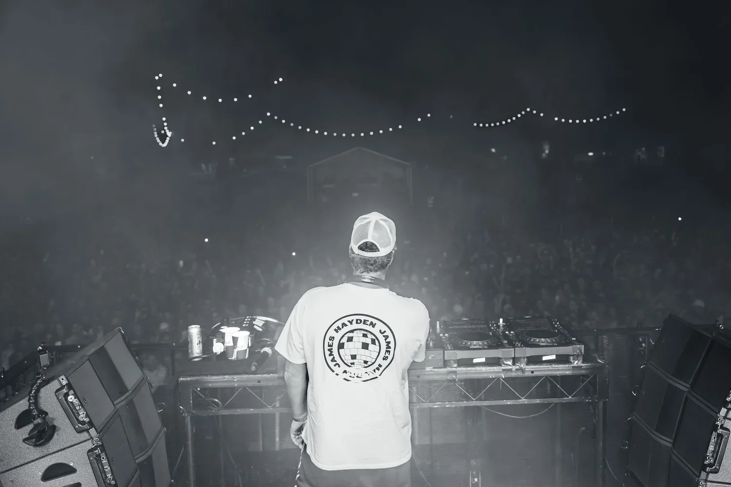 DJ, Hayden James, performing at a music festival in McLaren Vale, South Australia