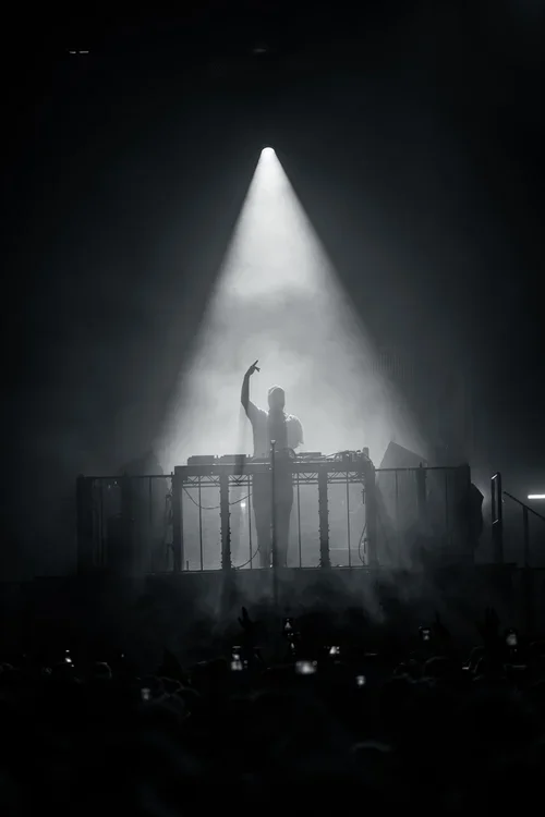 DJ, Hayden James, performing at a music festival in McLaren Vale, South Australia