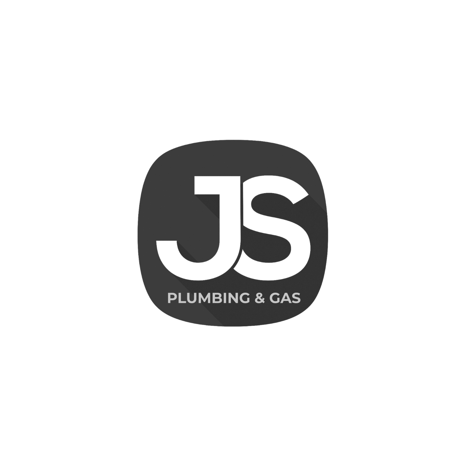 Black and gray logo with the letters 'JS' and the words 'Plumbing & Gas' below.