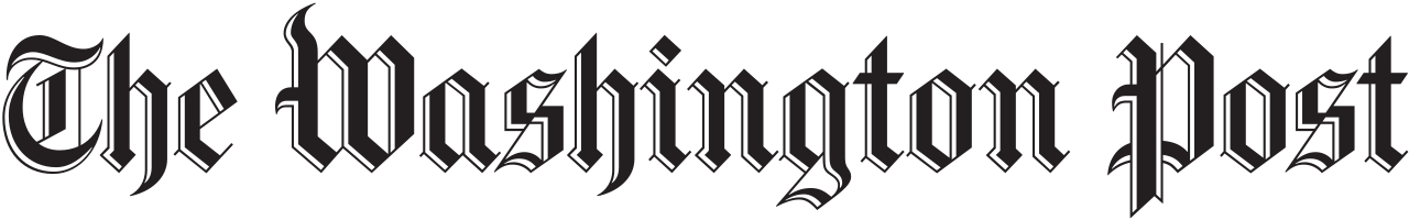 The logo of The Washington Post newspaper in black Gothic font.