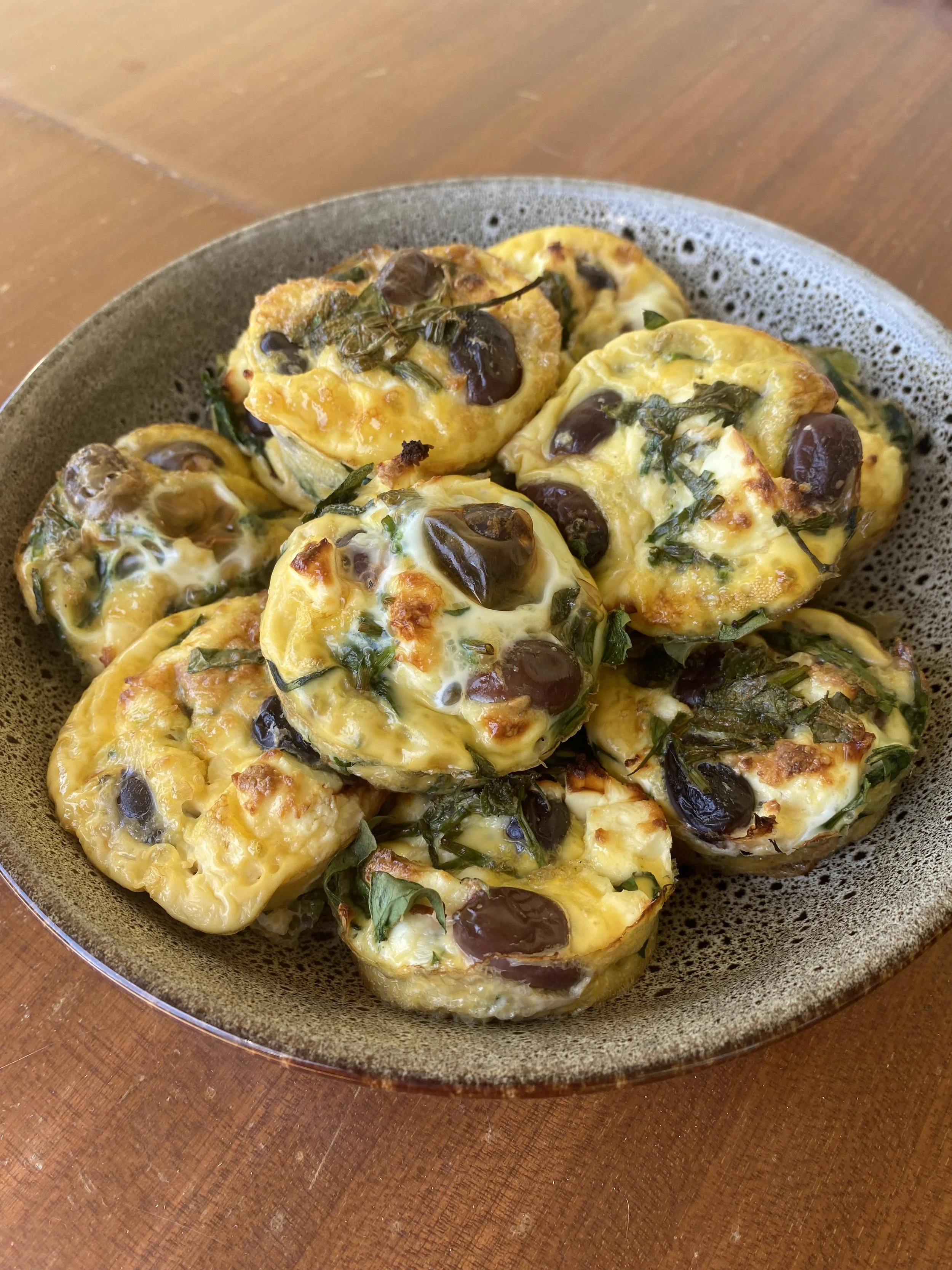Spinach and Feta Mini Frittatas 