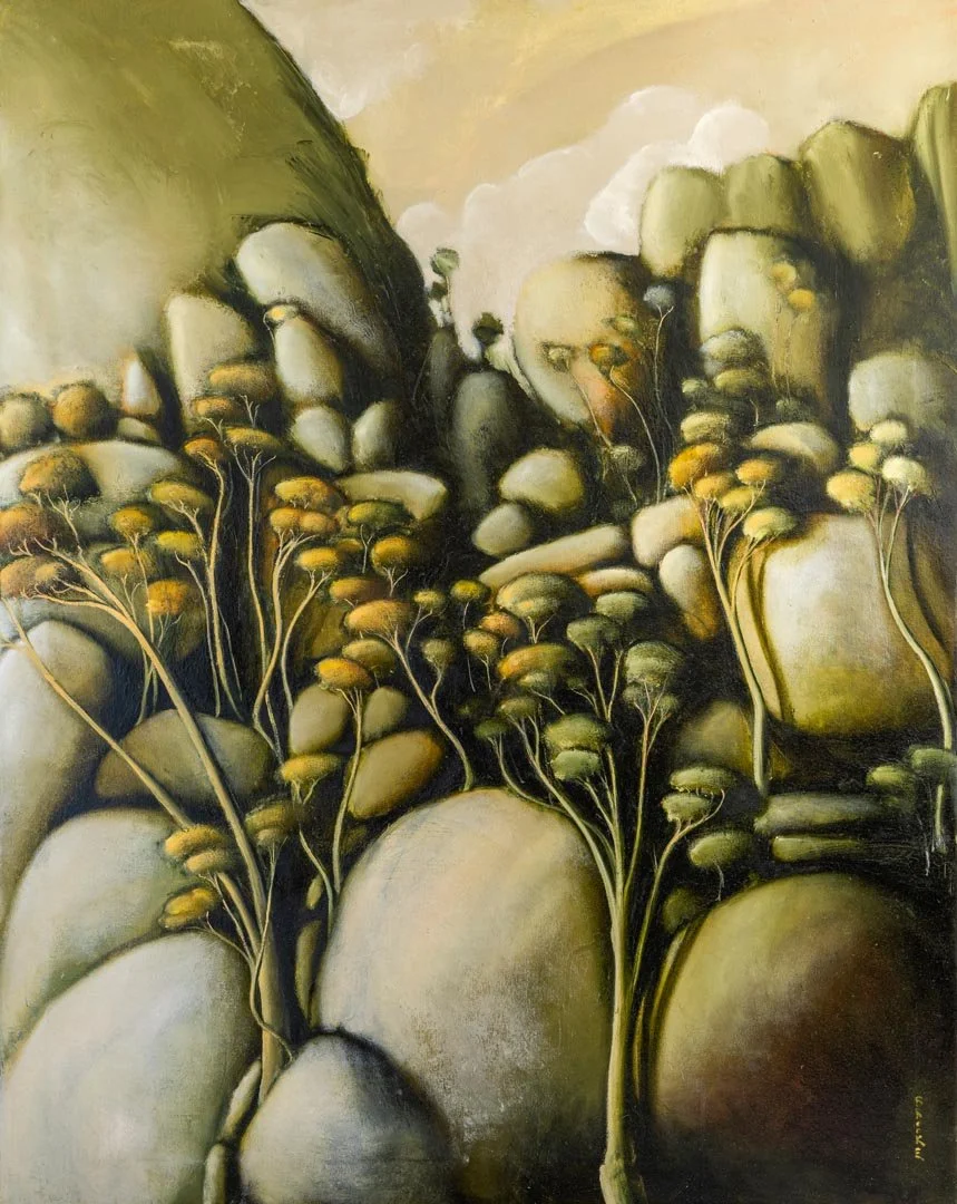 Falling Mountain boulder field (2025)
Oil on Canvas
156cm x 125cm