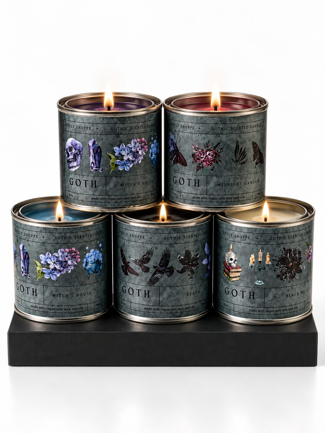 Gothic Rose Oud Candle | Dark Spiritual Home Fragrance
