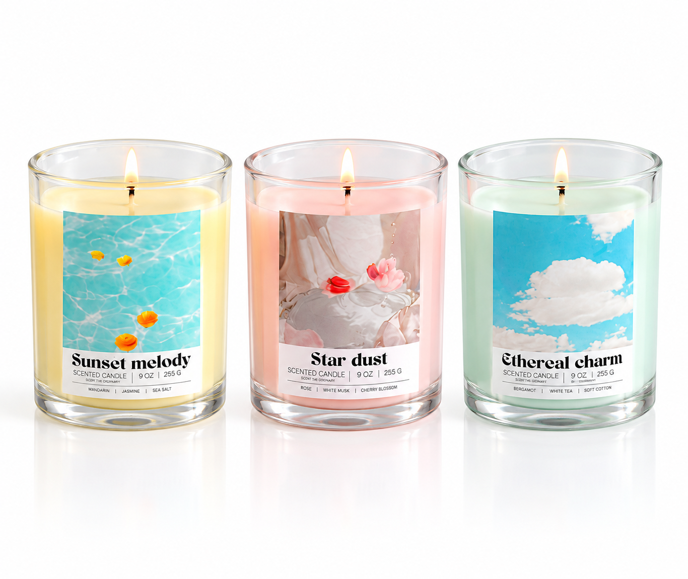 Y2K Iridescent Candle | Dreamy Indie Aesthetic Home Fragrance