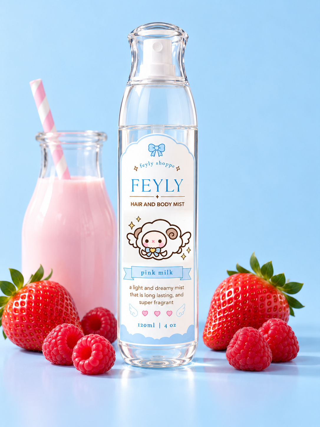 Strawberry Milk Body Mist | Sweet Berry Gourmand Fragrance Spray