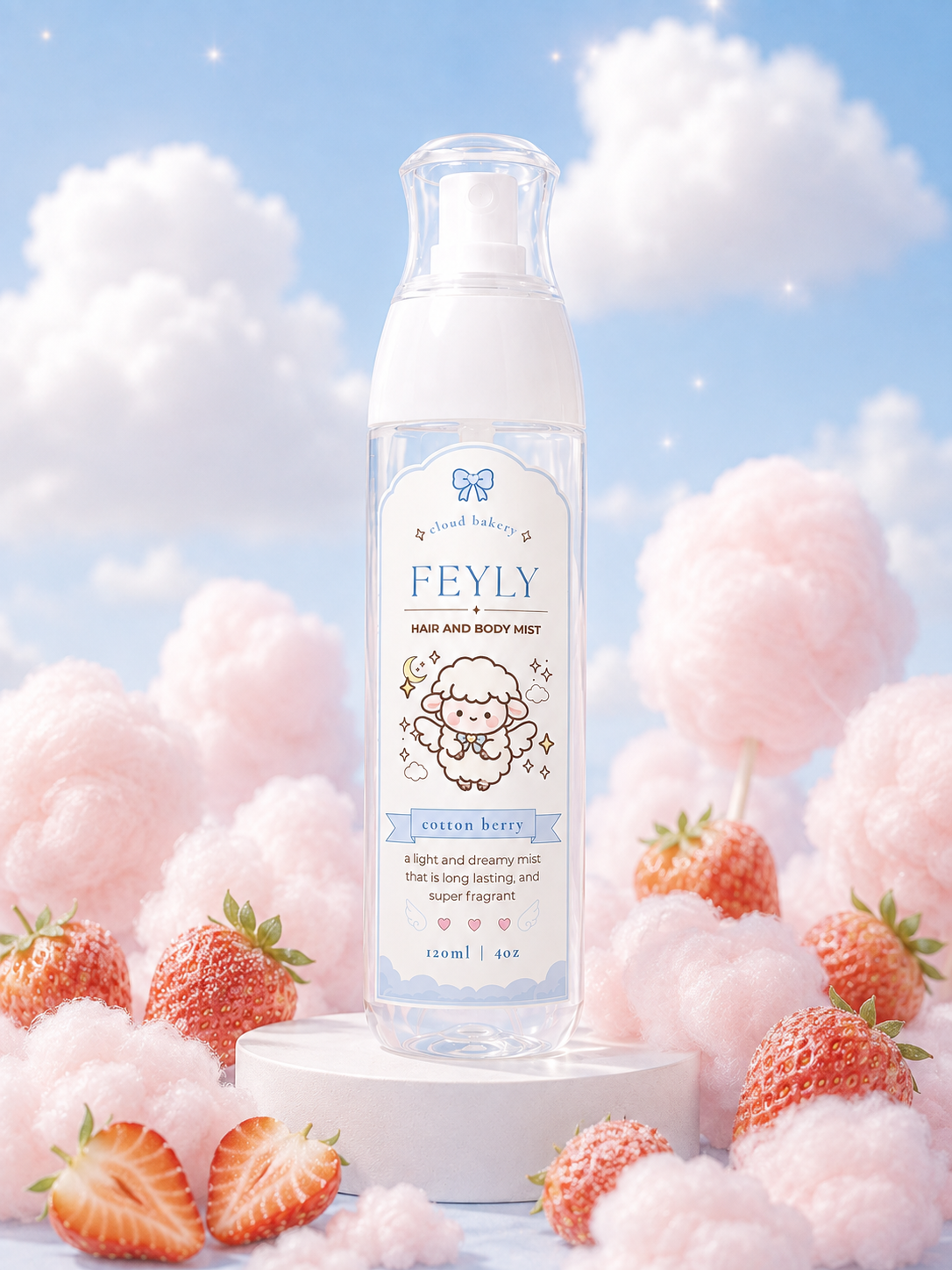 Strawberry Cotton Candy Body Mist | Alcohol Free Gourmand Fragrance