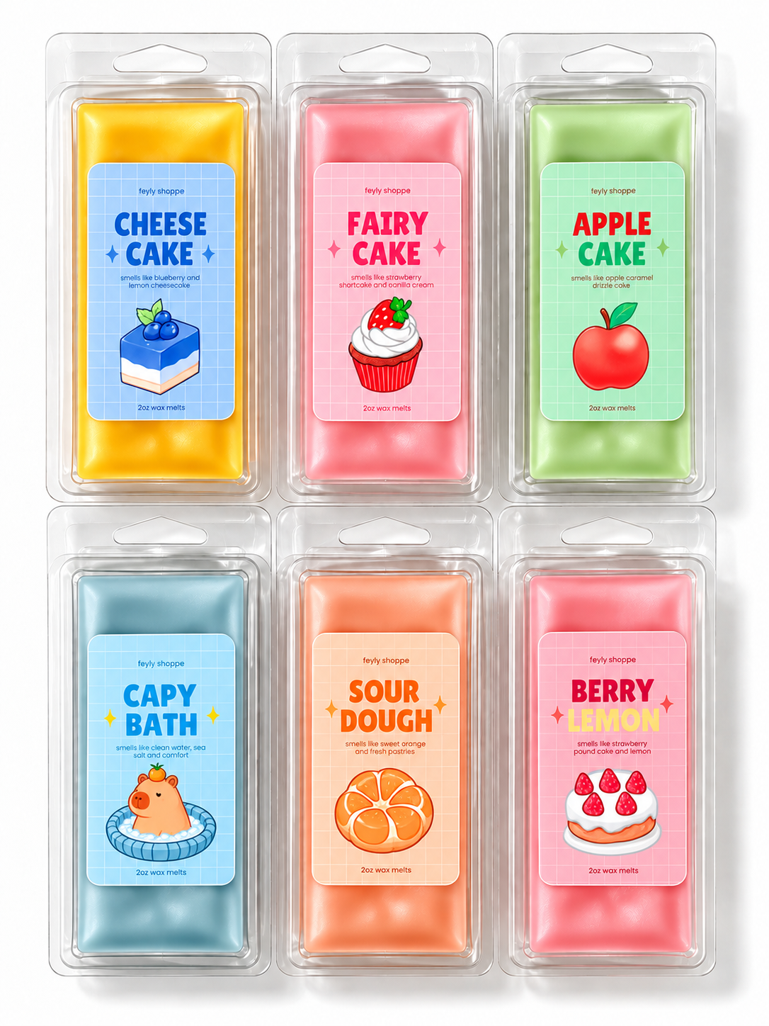 Dessert Soy Wax Melts | Strawberry Shortcake & Bakery Home Fragrance