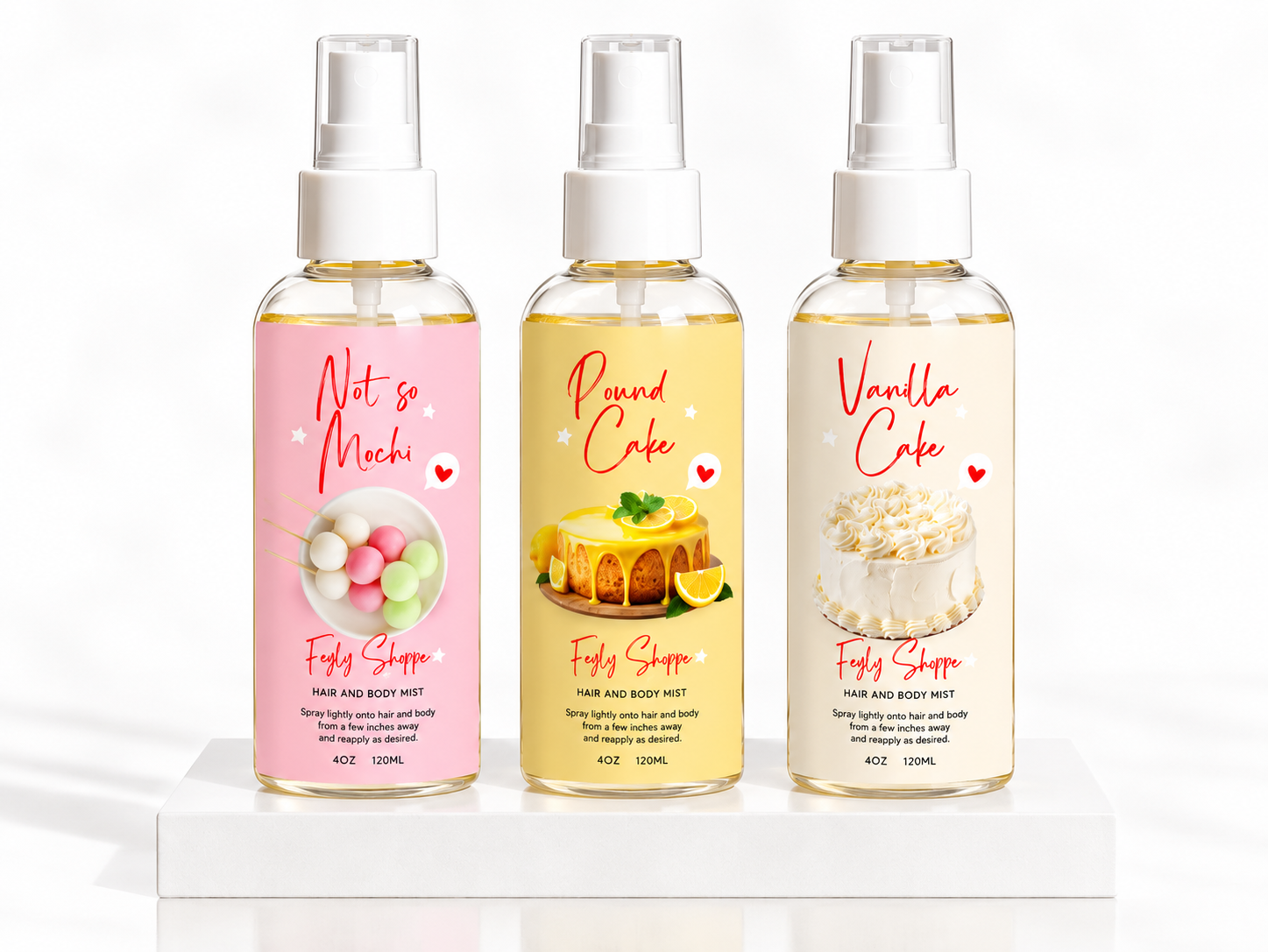 Gourmand Dessert Cake Body Mist | Long-Lasting Body Fragrance
