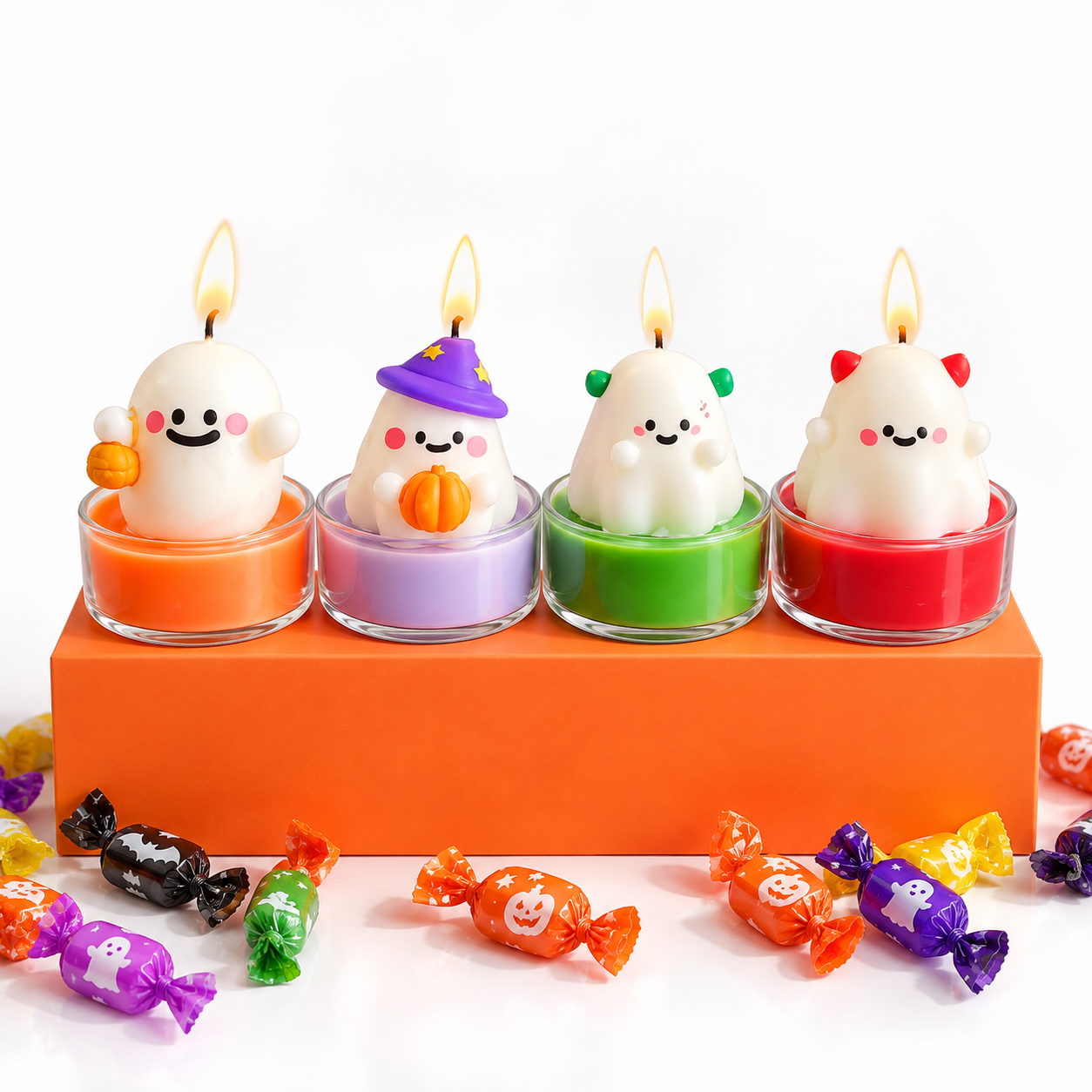 Mini Ghost Tealight Candles | Cute Halloween Home Decor
