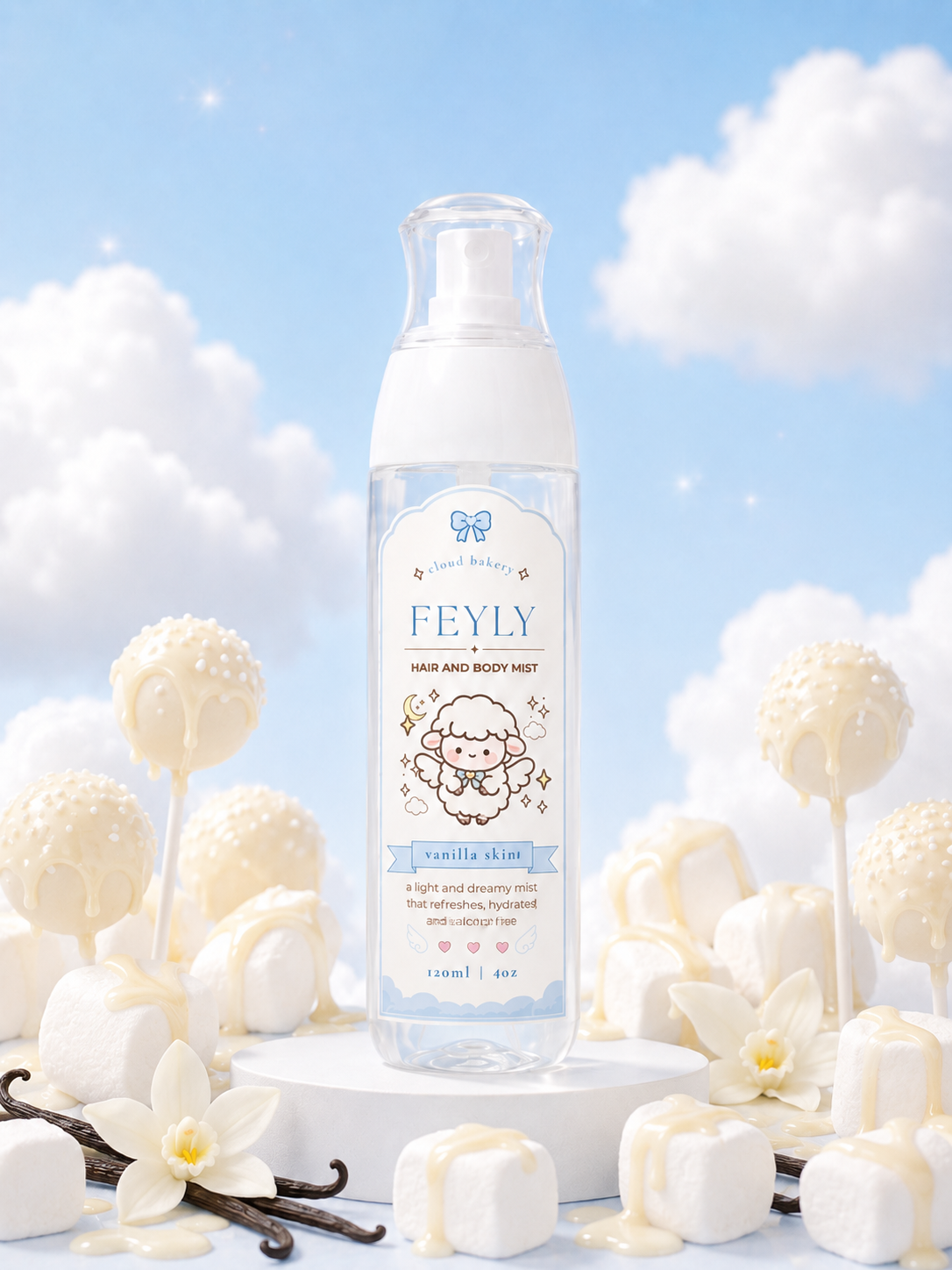 Vanilla Cream Musk Body Mist | Alcohol Free Gourmand Fragrance