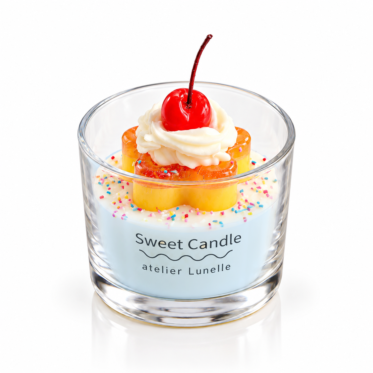 Chocolate Pudding Star Candle | Kawaii Dessert Home Fragrance