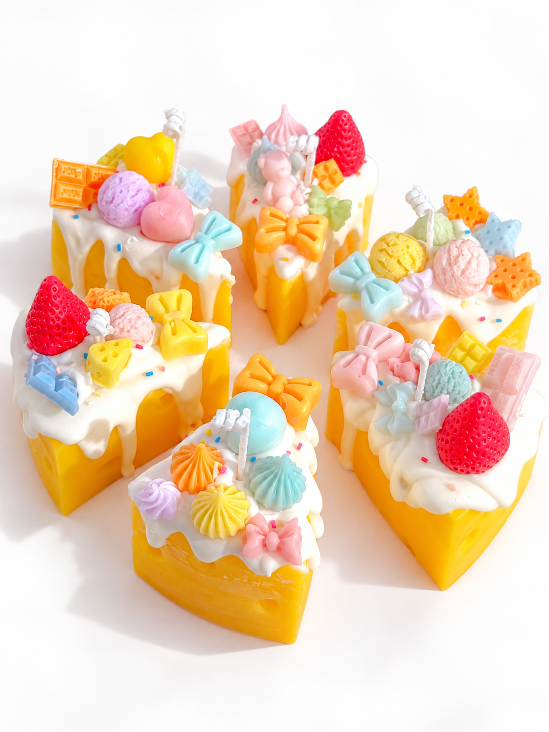 Mini Cheesecake Candle | Kawaii Dessert Candle for Gifts & Party Favors